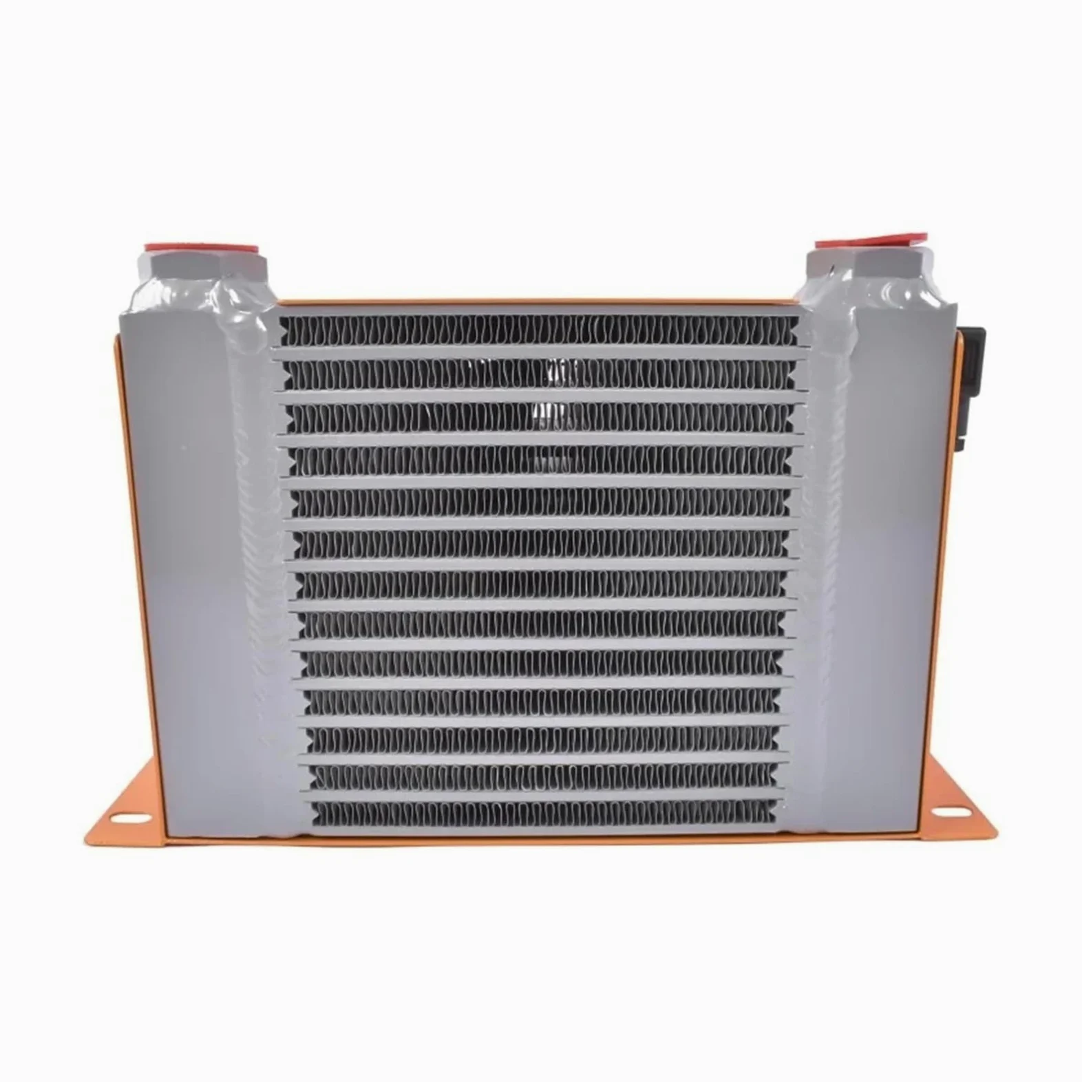 Refroidisseur d'huile hydraulique AH0608T-CA Radiateur d'huile refroidi par air Échangeur de chaleur 60 L/min Radiateur Absorption efficace des chocs(12V)
