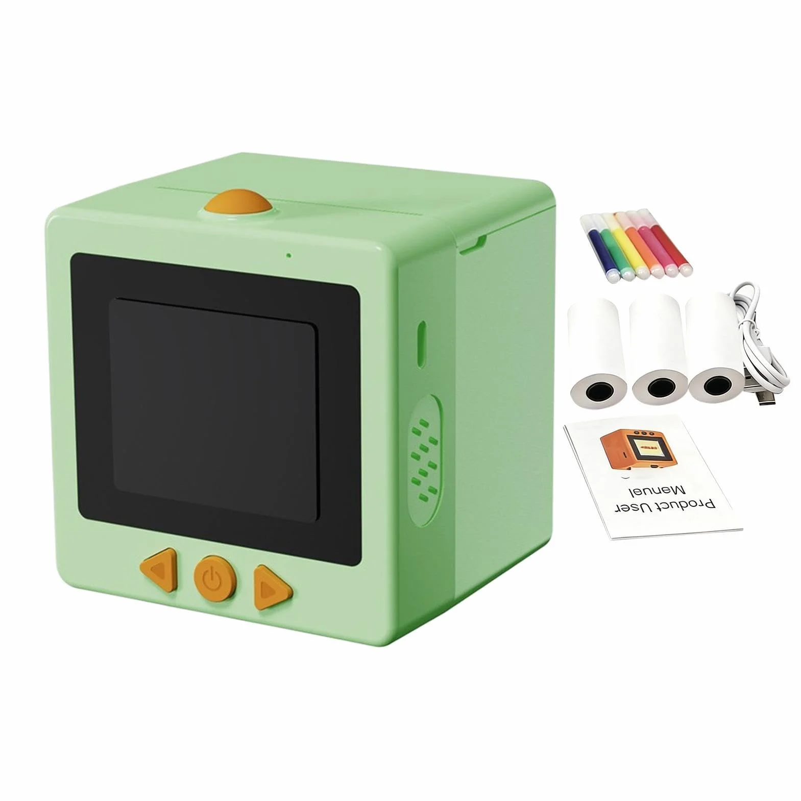 AI Sticker Box Printer, Smart Voice Sticker Maker Mini Imprimante D'Étiquettes Thermique avec Écran, Machine Portable sans Encre