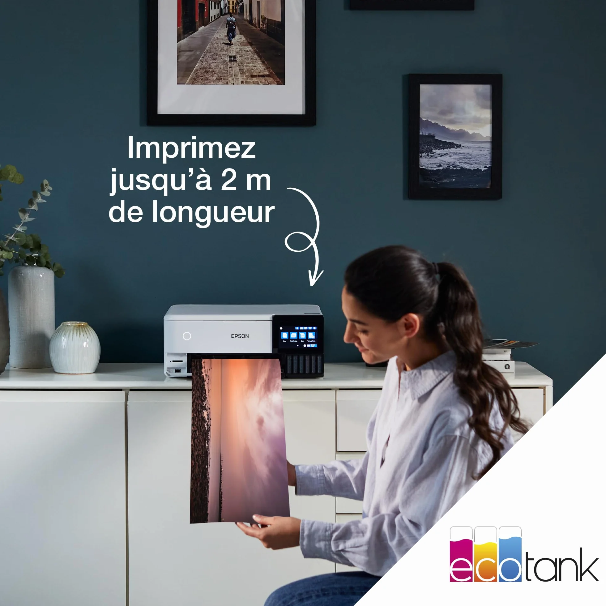 Imprimante photo A4 EcoTank ET-8500 avec réservoir d’encre Wi-Fi