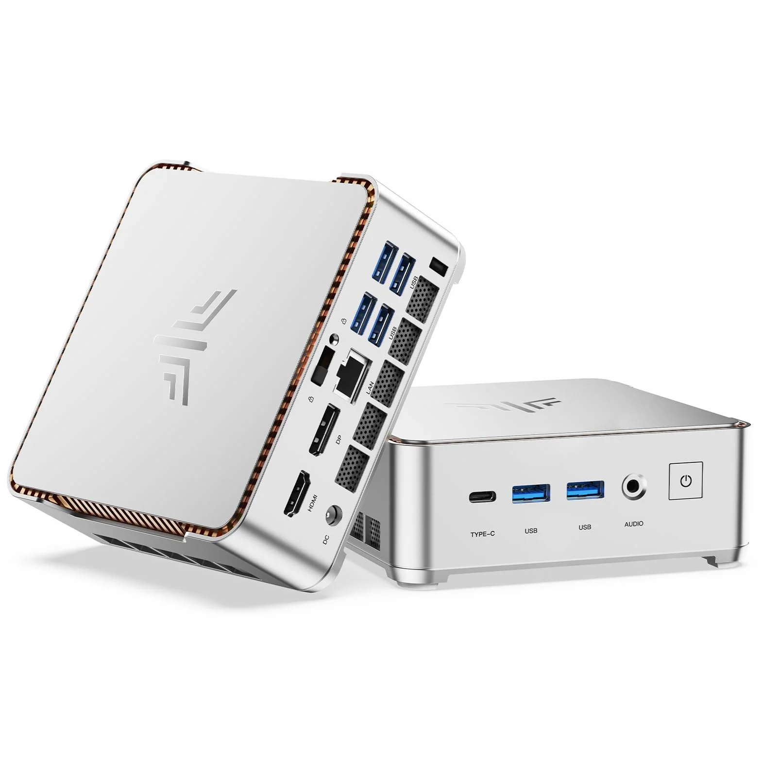 NiPoGi Hyper H2 Mini PC Intel Core i5-14450HX 16 Go DDR4 512 Go M.2 NVMe SSD W-11 Pro Ordinateur Bureau