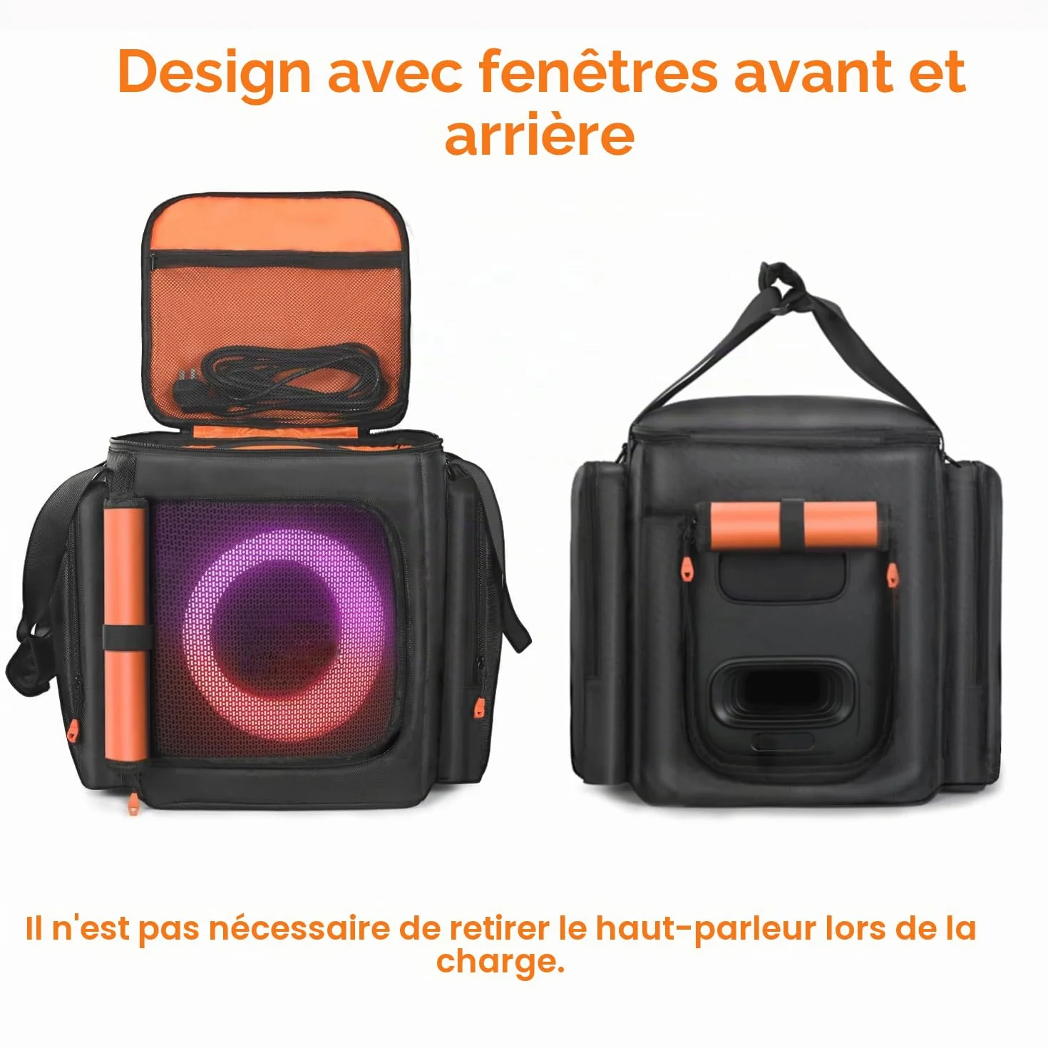 Sac de transport compatible JBL Partybox Encore Essential Essential 2, housse voyage avec poches
