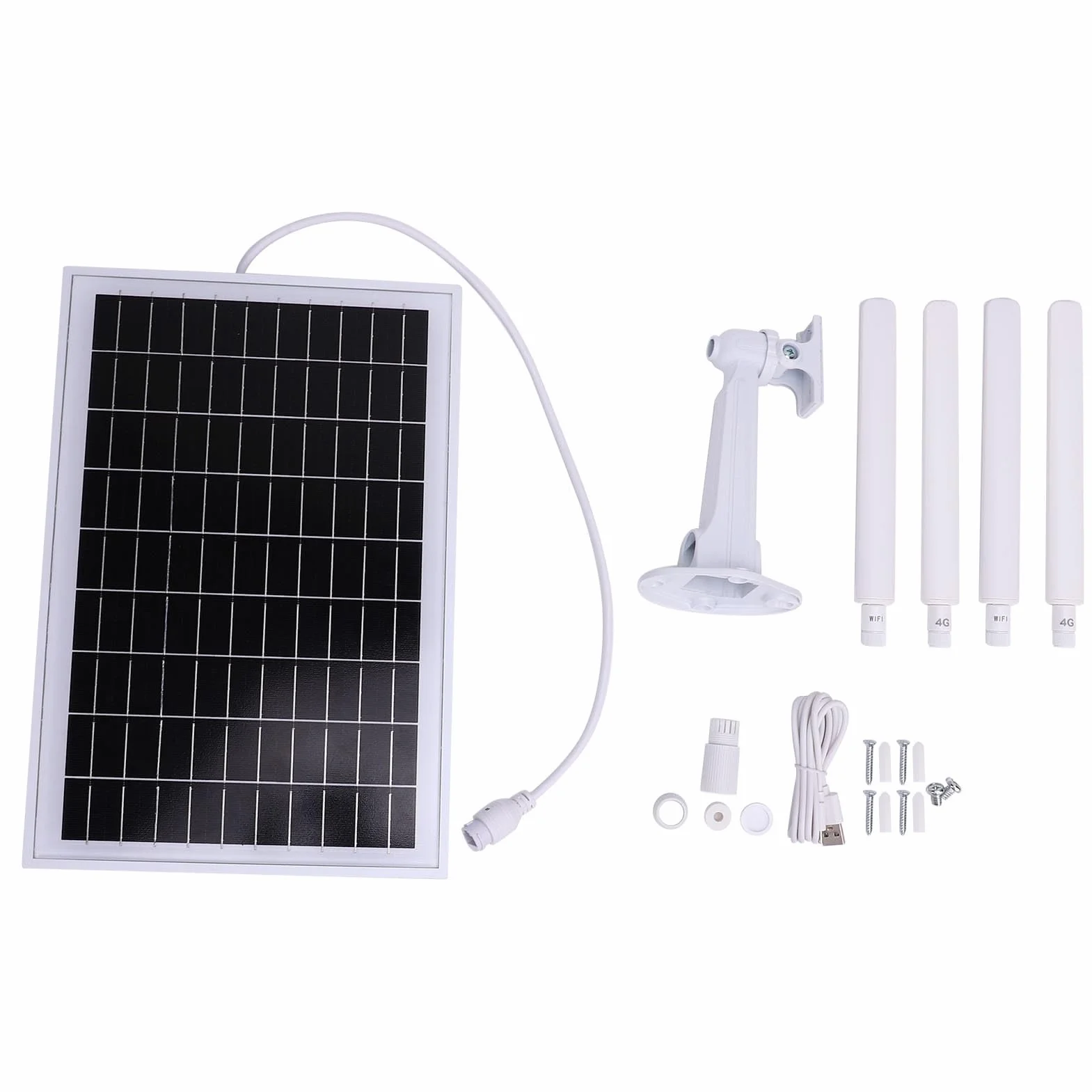 TOPINCN Routeur 4G Extérieur Solaire Modem LTE Wi-Fi Panneau Solaire 15 W IP66