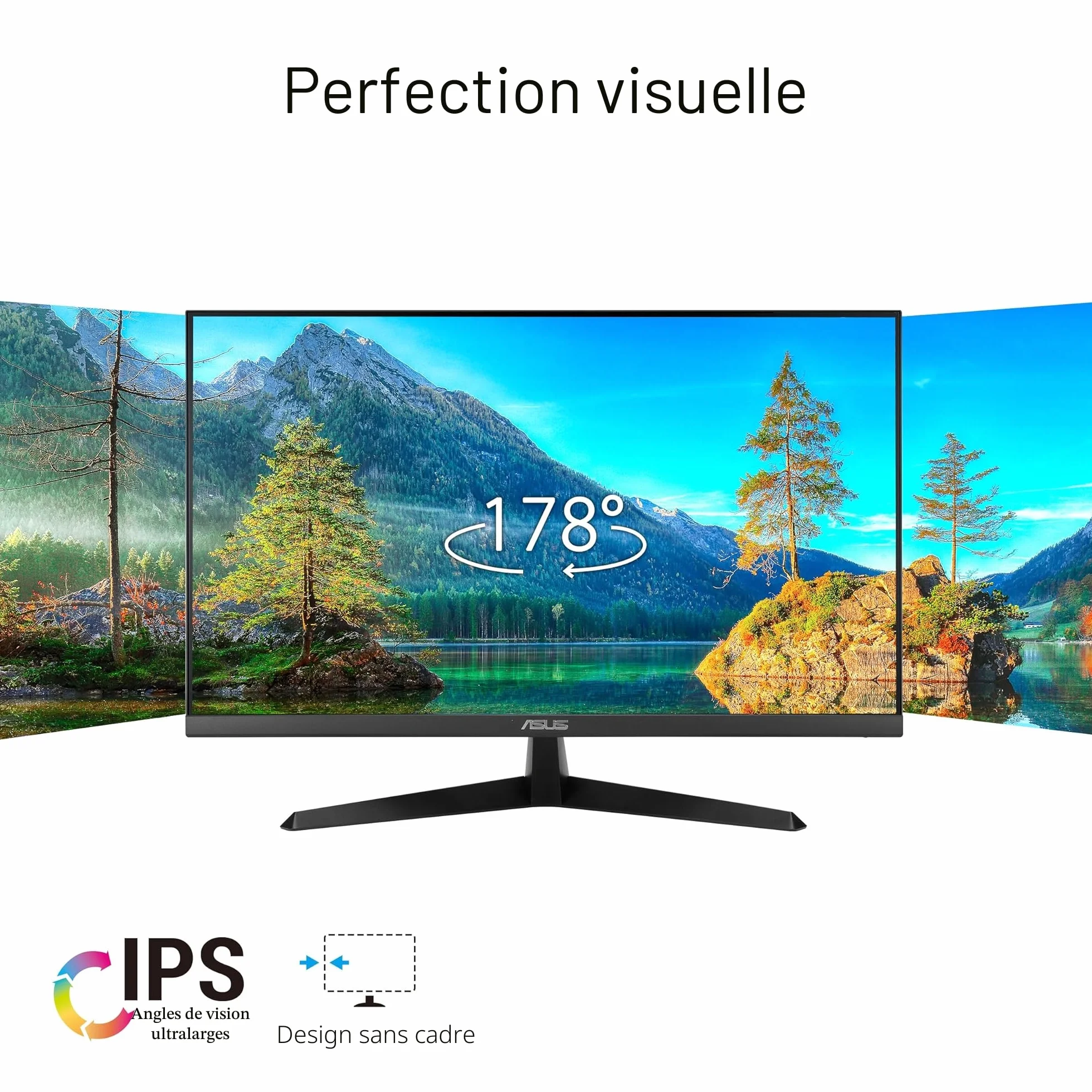 ASUS VY249HGR Moniteur de Jeu 23,8 Pouces FHD IPS 120 Hz 1 ms Adaptive Sync Eye Care Plus