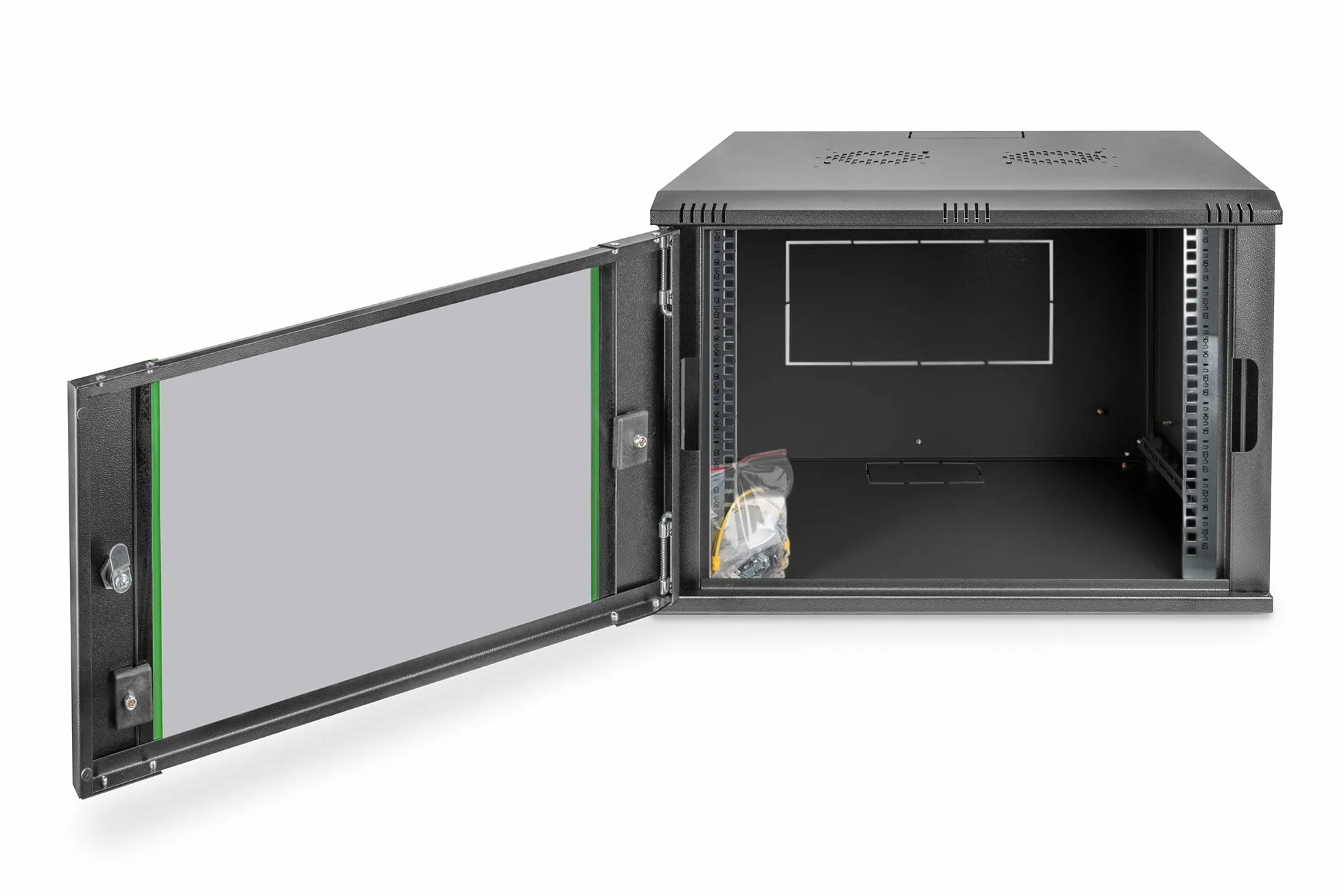 DIGITUS Armoire réseau Rack 19 Pouces 9UH Montage Mural 60kg Noir