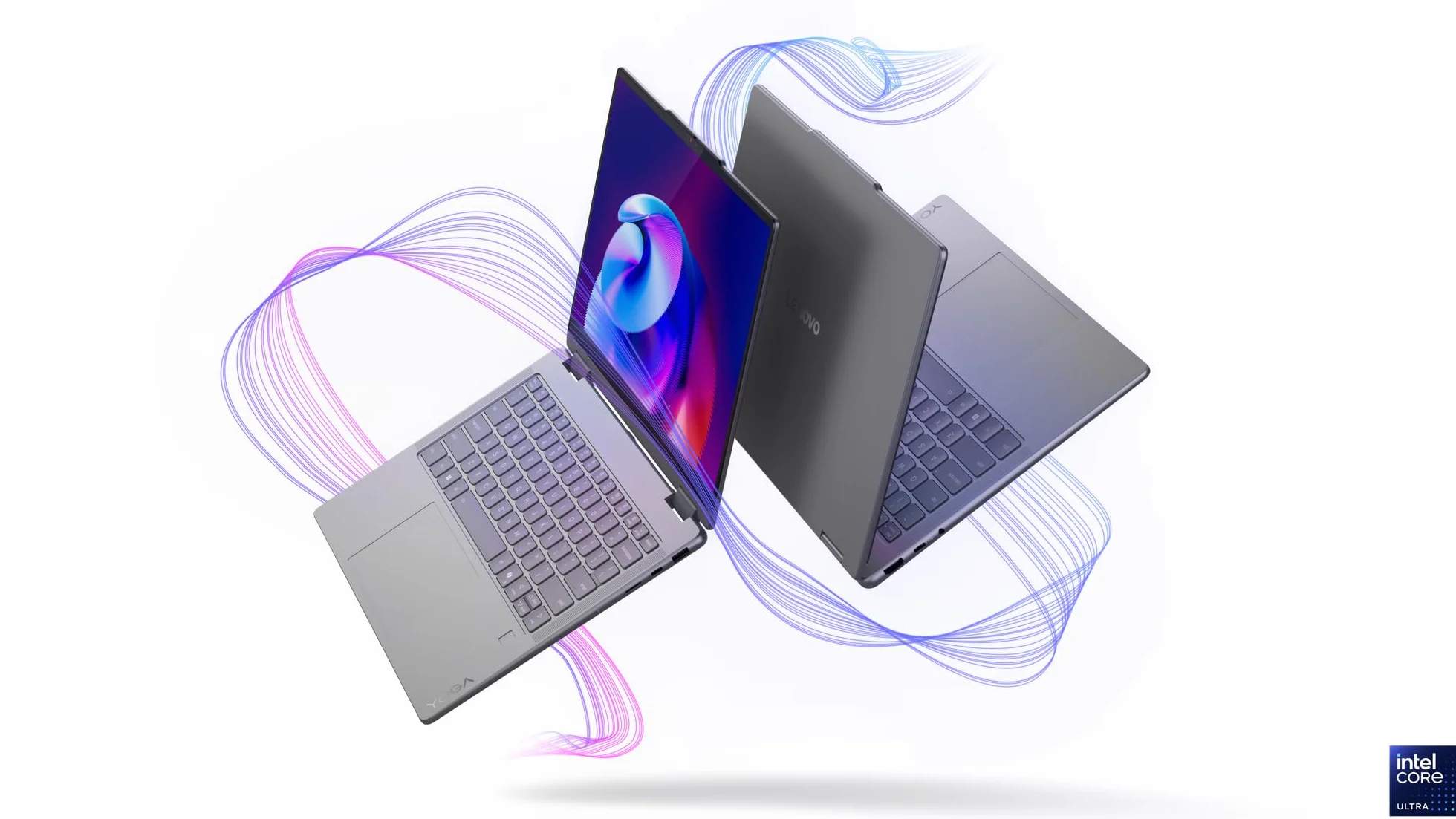 Lenovo Yoga 7 2-en-1 14ILL10 Ordinateur Portable 14" WUXGA OLED Tactile Intel Ultra 5 226V RAM 16Go SSD 512Go Intel Arc Windows 11 Clavier AZERTY Gris