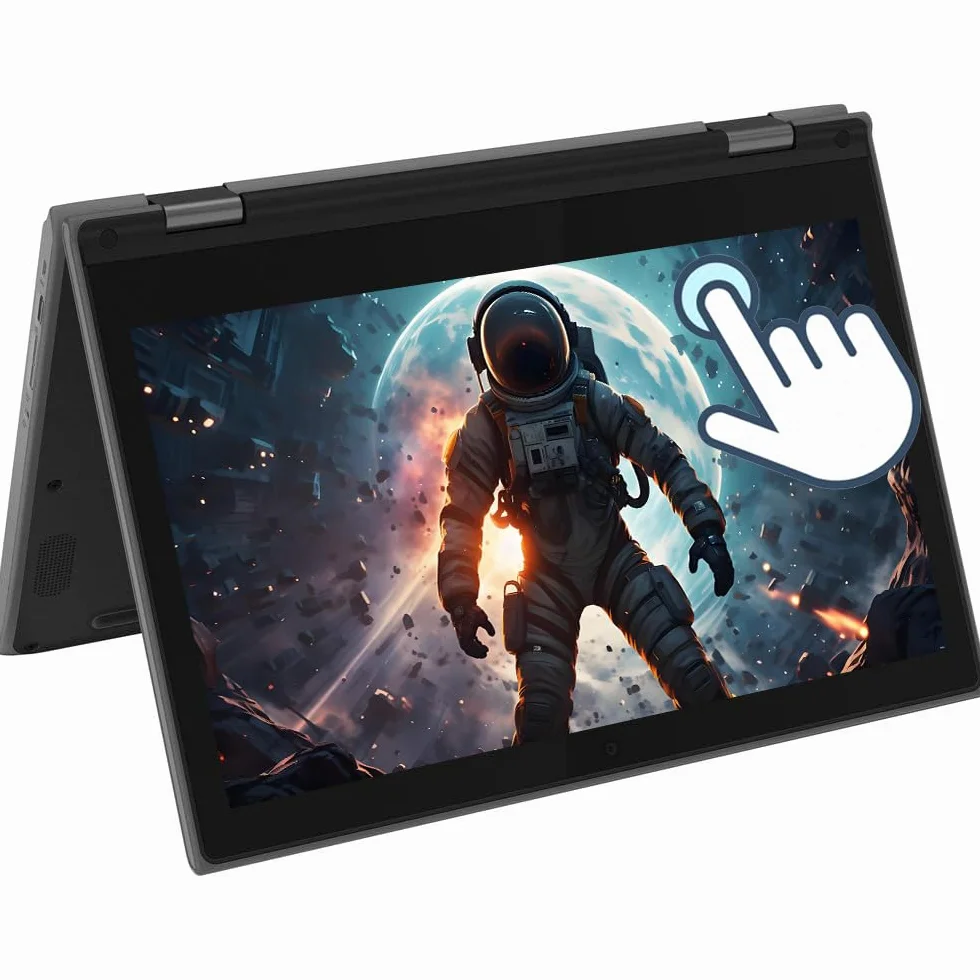 Lenovo Chromebook 300e Ordinateur Portable Tactile 2 en 1 11,6" Intel Celeron N4020 4 Go RAM SSD 32 Go Chrome OS Reconditionné