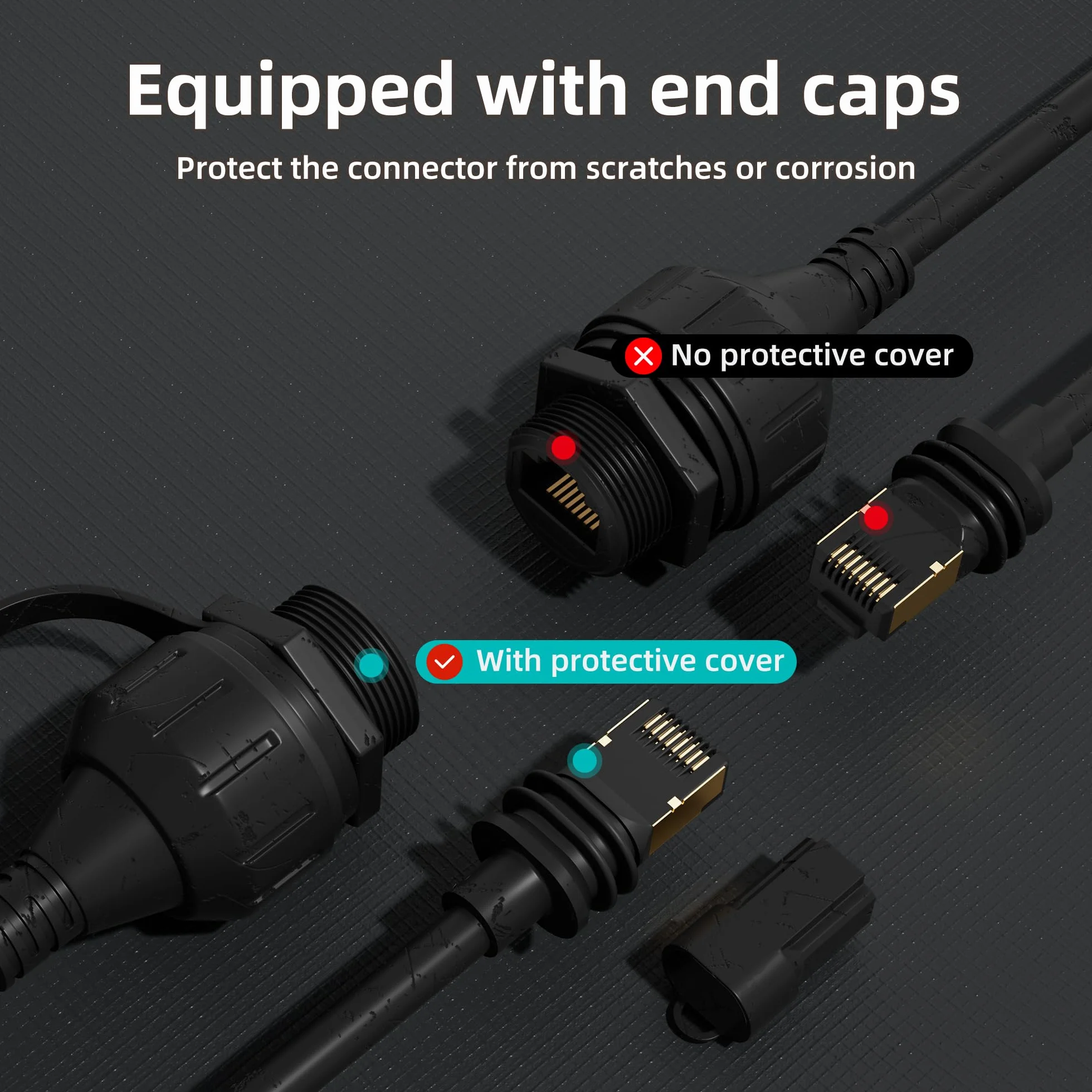 EAZUSE Starlink Adaptateur Ethernet Gen 3/Mini avec câble d'extension RJ45 étanche pour Starlink Gen 3
