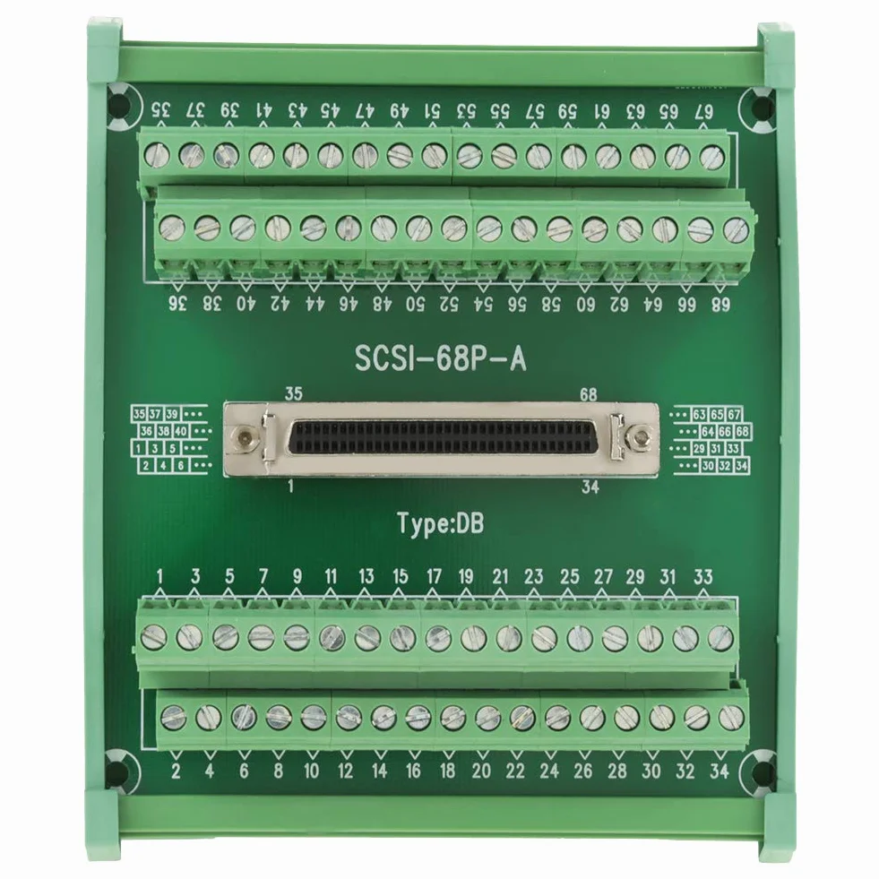 Module d'interface DB68 broches Connecteur femelle pour carte de dérivation