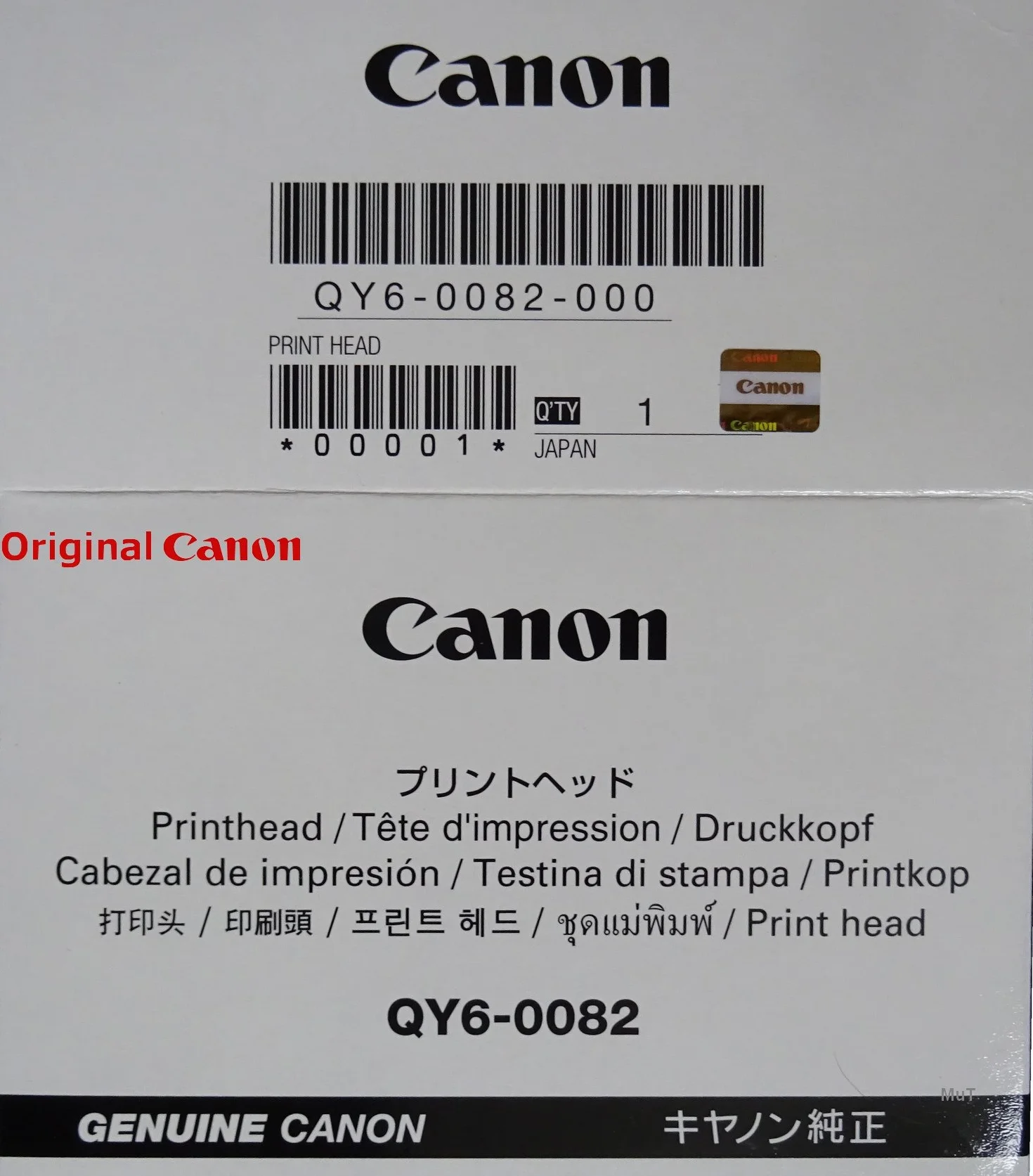 Canon QY6-0082 Tête d'impression d'origine pour Pixma MG5550 MG5650 MG6450