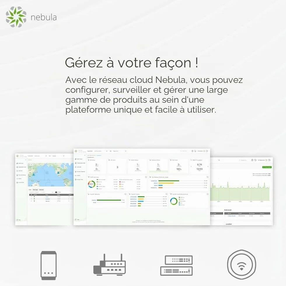 Zyxel NWA50AX Point d'Accès WiFi 6 AX1800 802.11ax Bi-Bande PoE