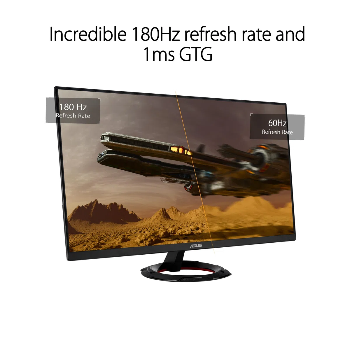 ASUS Moniteur de Gaming TUF Gaming VG279Q3R – 27 Pouces, Full HD (1920x1080), 180 Hz, Fast IPS, Extreme Low Motion Blur, 1ms (GTG), FreeSync, Variable Overdrive, 100 purcent Srgb