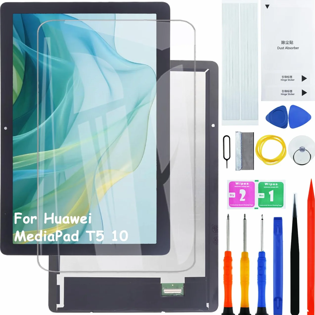 Écran LCD de rechange pour Huawei MediaPad T5 10 AGS2-W09 AGS2-W19 AGS2-L09 avec kit