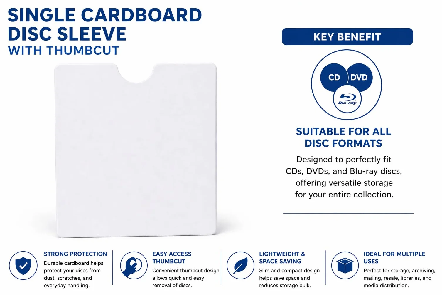 Dragon Trading® 100 x CD DVD Carton robuste manches