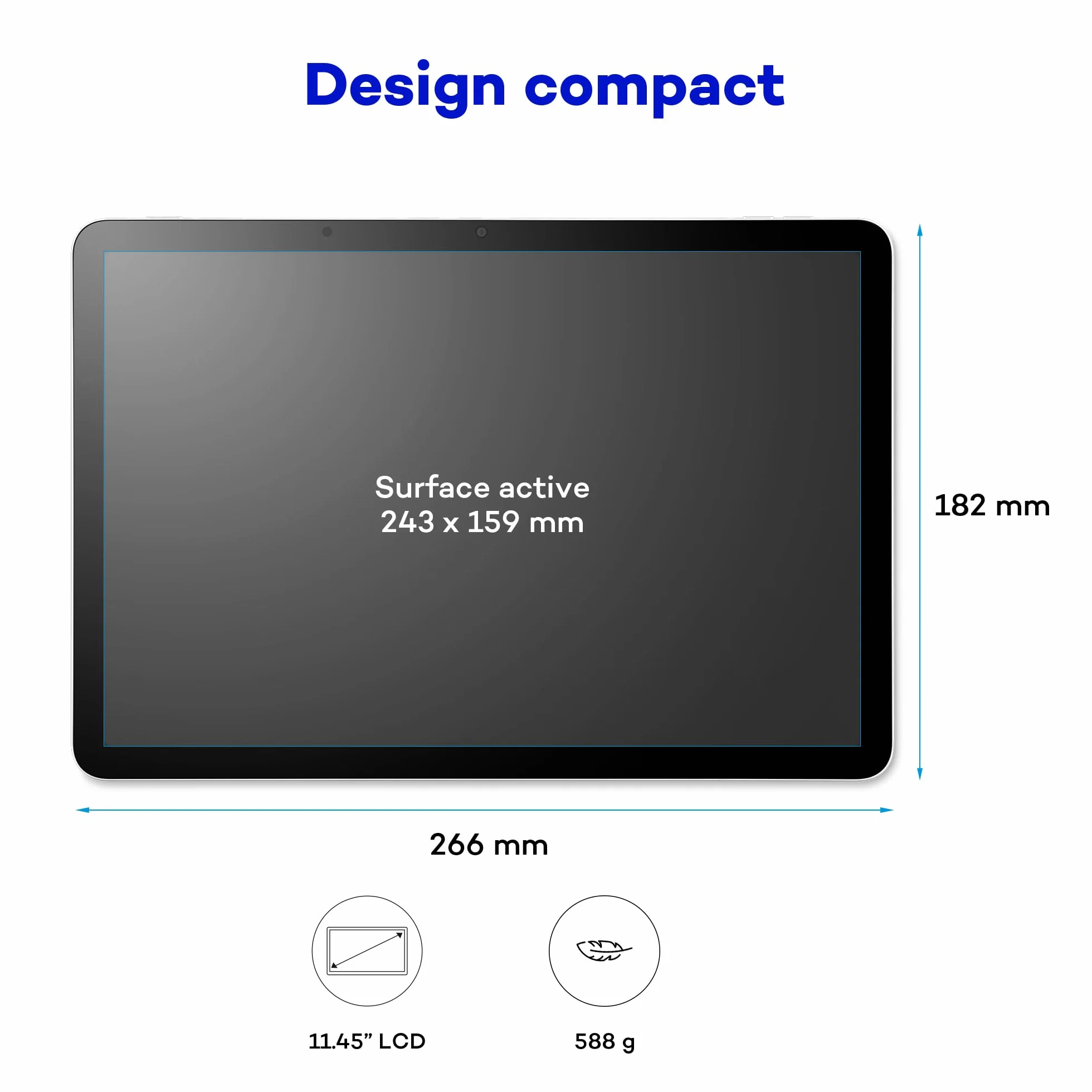Wacom MovinkPad 11 Tablette Graphique Android 14 avec Wacom Pro Pen 3 Écran Anti-reflet