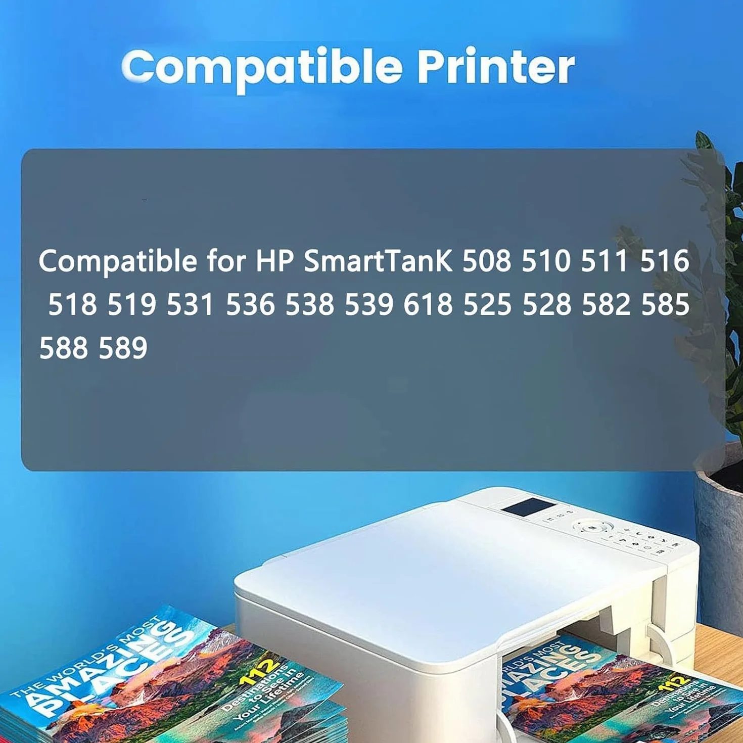 Tête d'impression ABS Antirouille Remplacement pour HP Smart Tank 508 510 511 516 518 519 531 536 538 539 618 525 528 582 585 588