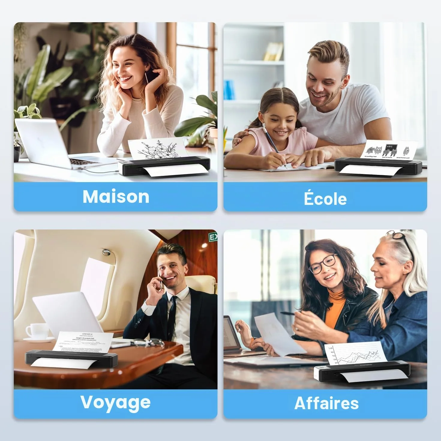 Phomemo P831 Imprimante Portable A4 300DPI Thermique Bluetooth Android iOS