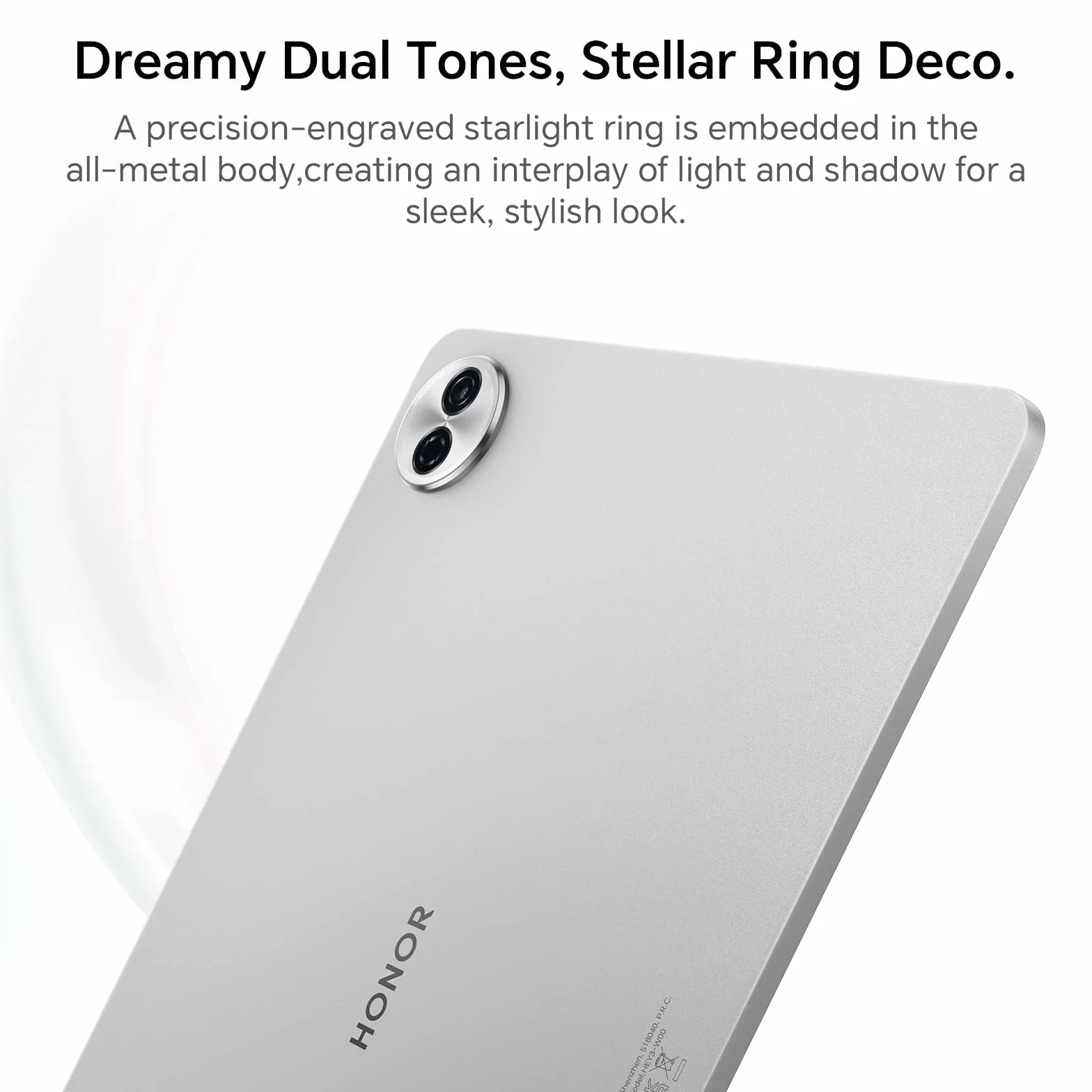 HONOR Pad 10 WiFi Tablet 8Go 256Go, 7 Gen 3 Snapdragon, 12.1 Pouces 120Hz 2.5K Display, 10100mAh Battery, Android 15, Grey