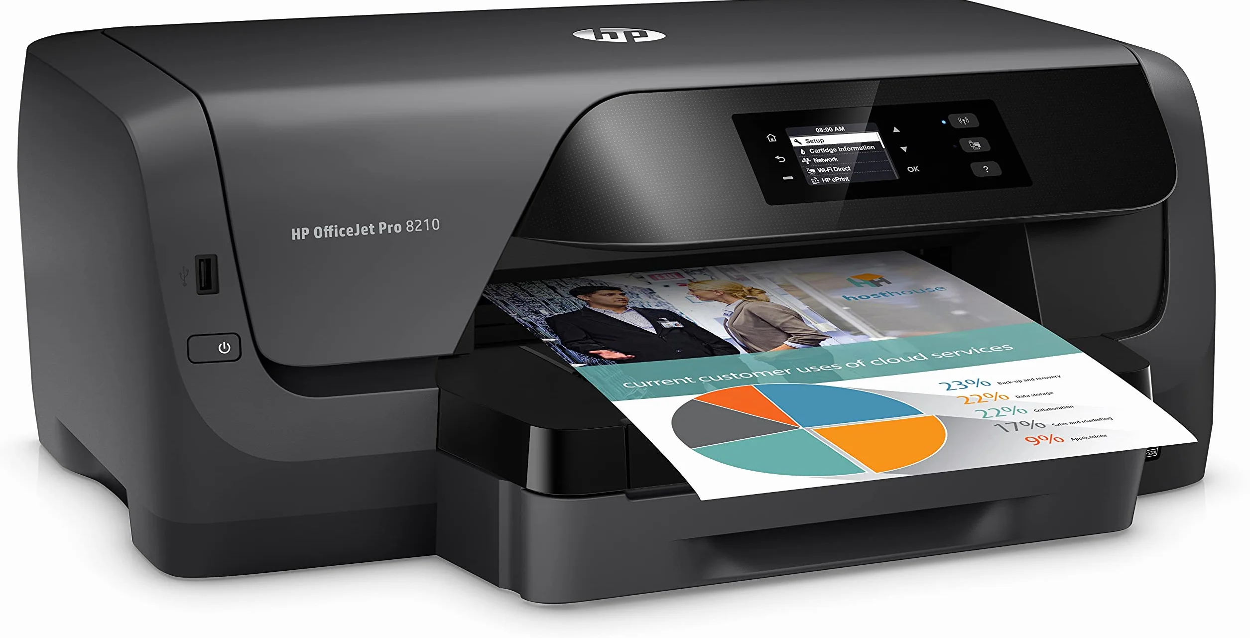 HP Officejet Pro 6230 Imprimante à Jet d'encre A4 WiFi Noir 600 x 1200