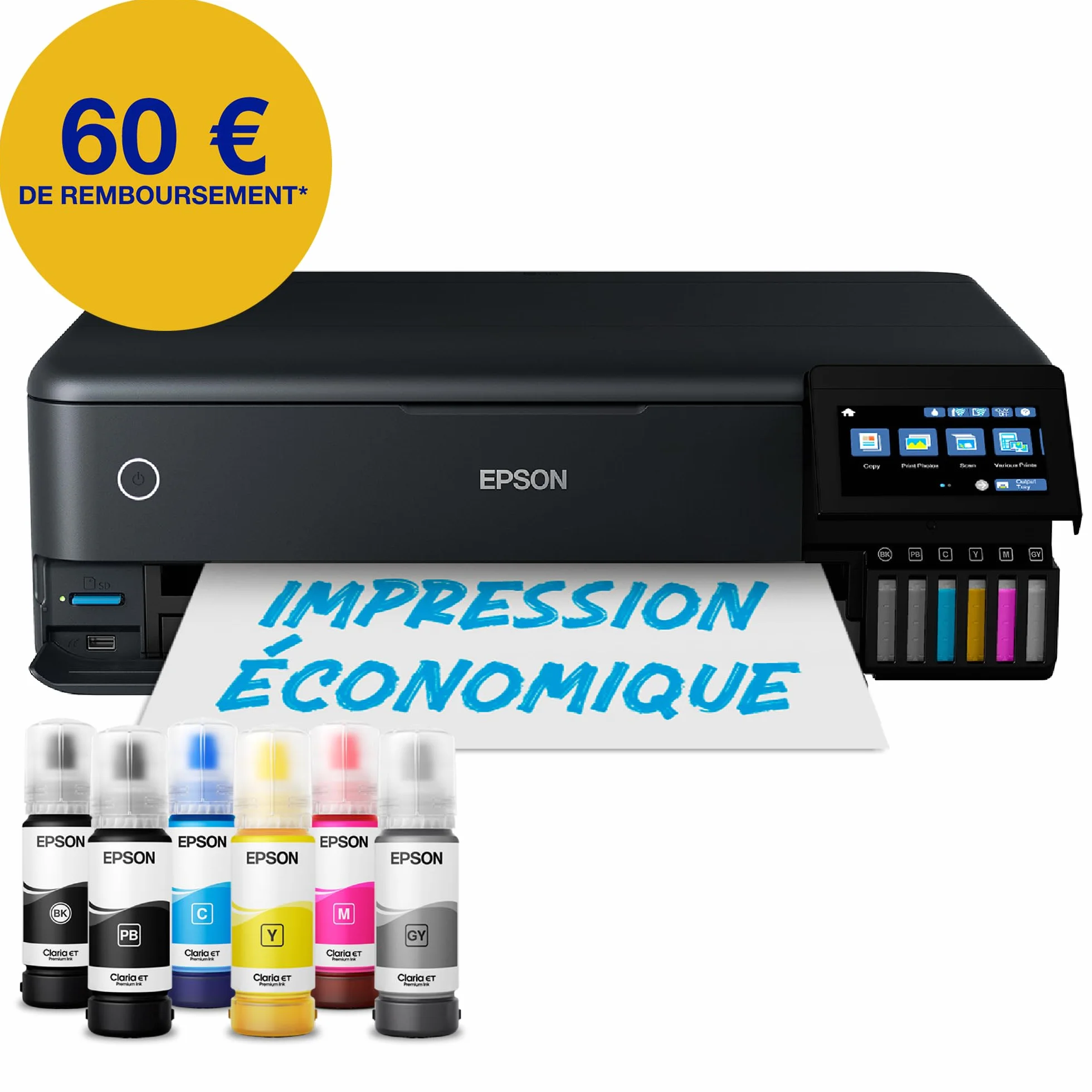 Imprimante photo A3+ EcoTank ET-8550 avec réservoir d'encre Wi-Fi