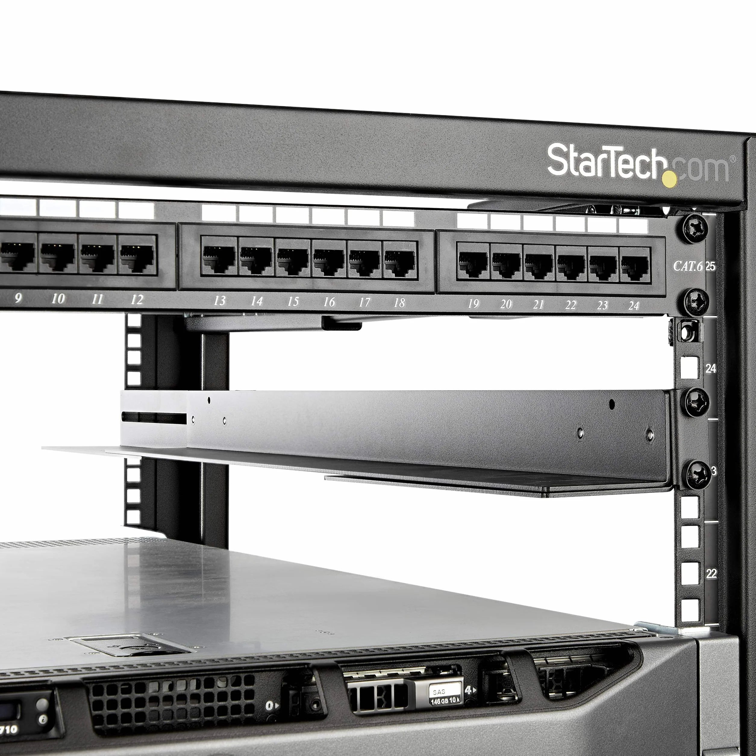 StarTech.com Rails de Montage Rack 1U 19" Profondeur Réglable 61-91,4cm Universels 4 Montants HPE ProLiant Dell PowerEdge UNIRAILS1UB