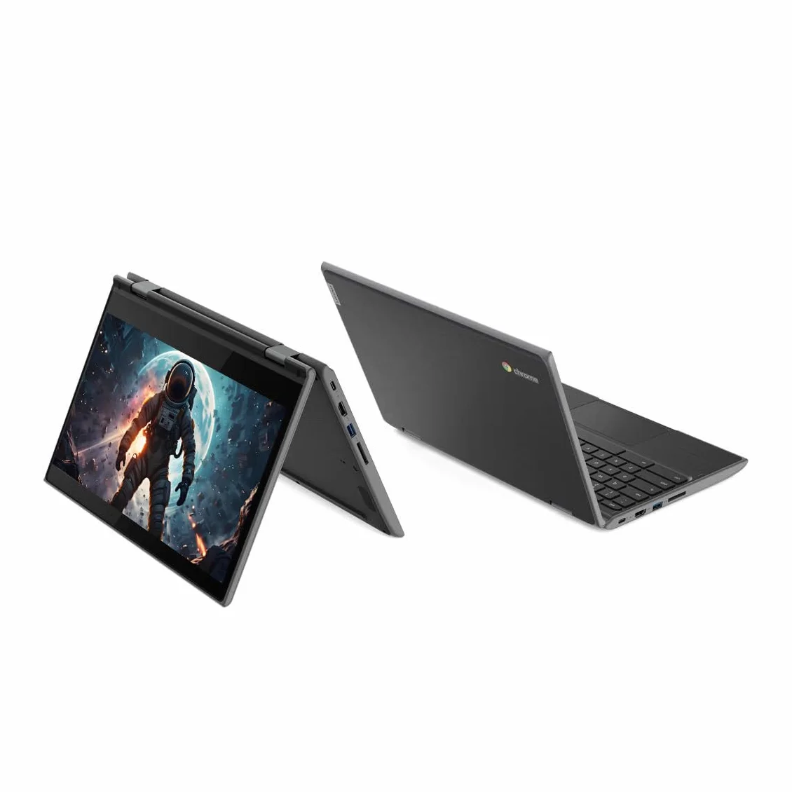Lenovo Chromebook 300e Ordinateur Portable Tactile 2 en 1 11,6" Intel Celeron N4020 4 Go RAM SSD 32 Go Chrome OS Reconditionné