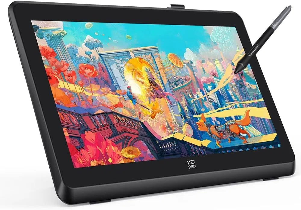XPPen Artist 22 Plus Tablette Graphique, Tablette Dessin Graphique avec Écran 21,5 Pouces, Stylet à 16K Niveaux de Pression, 130% sRGB, Compatible avec Windows macOS 10.10 Chrome OS 88 Android Linux