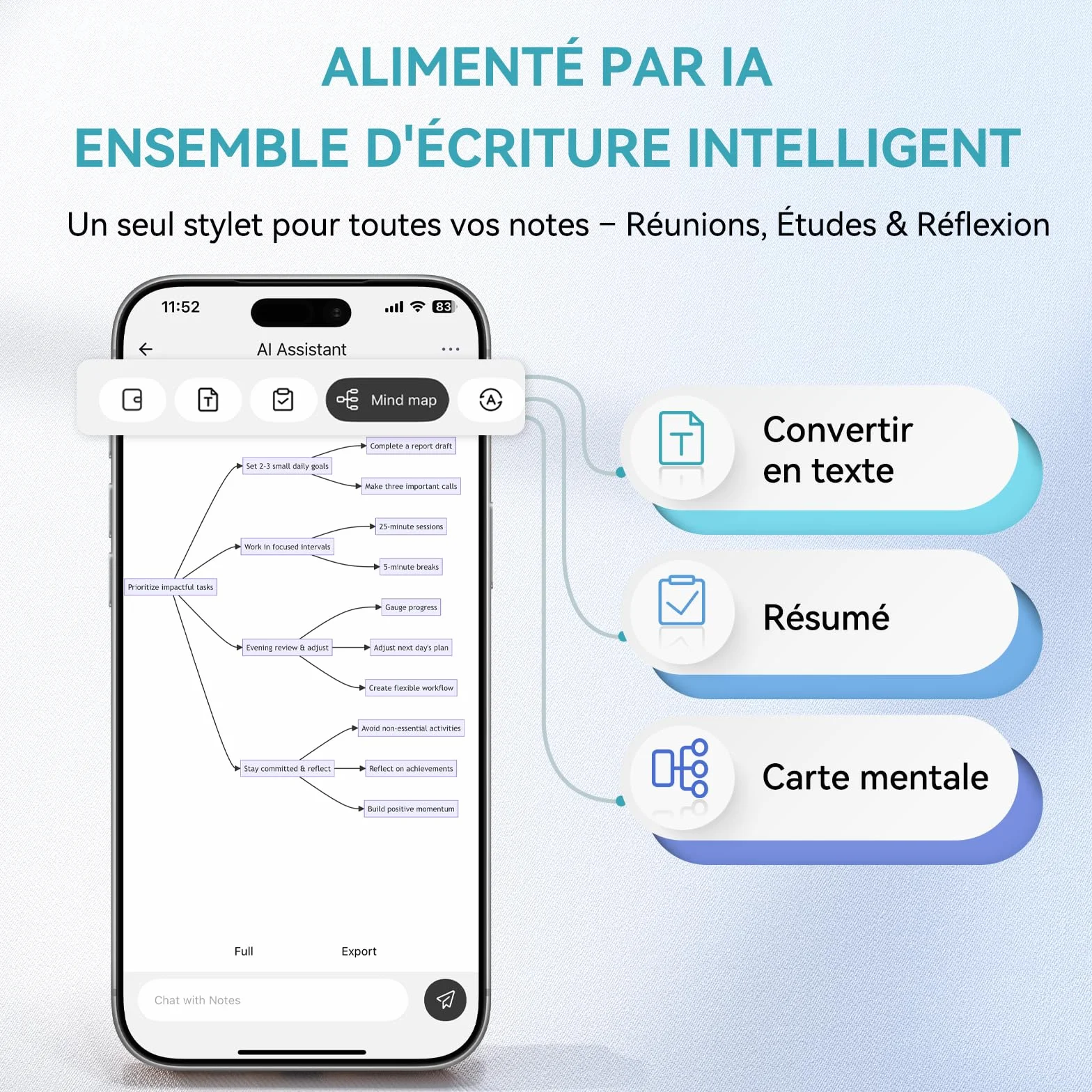 NEWYES Smart Pen 4.0 Set Syncpen numérique Bluetooth sans fil compatible iOS Android stylo étudiant