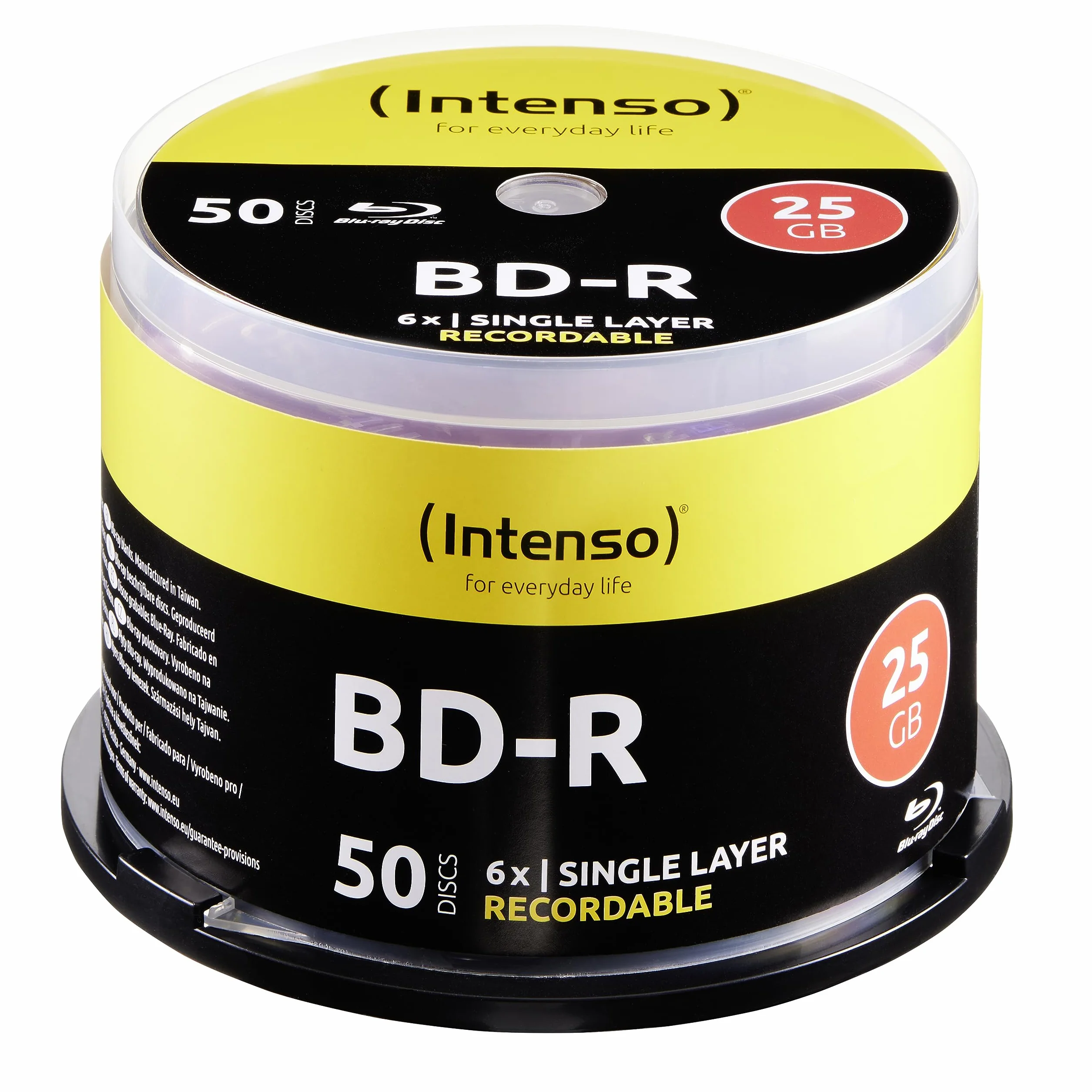 Intenso Blu-Ray 25 Go 6X Speed Lot de 50 Boîtes