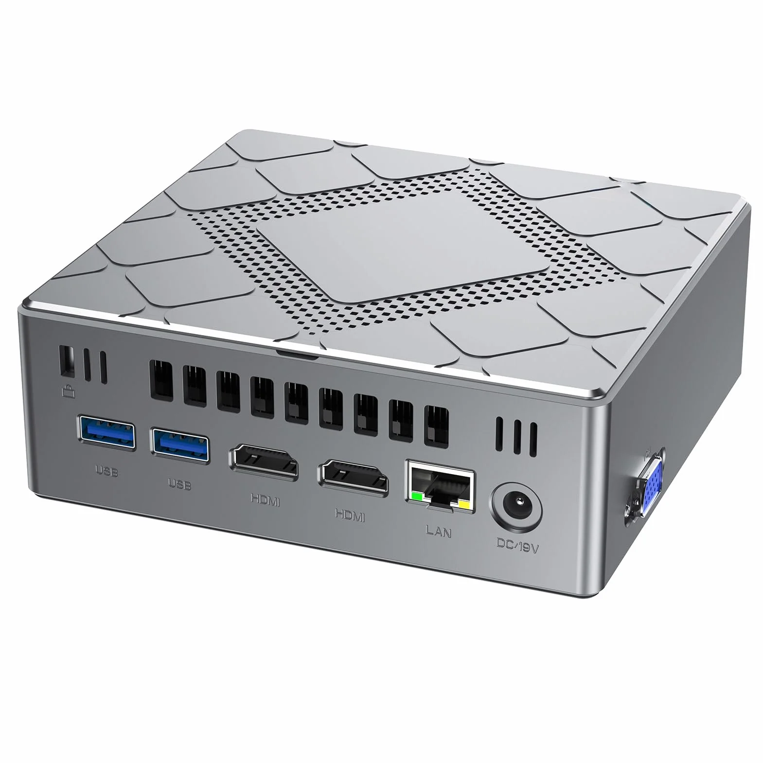 NiPoGi CK10 Mini PC Intel Core i5-12600H 32Go DDR4 1TB NVMe SSD Ordinateur de Bureau 4K Triple Display WiFi6 BT5.2 RJ45 Type C