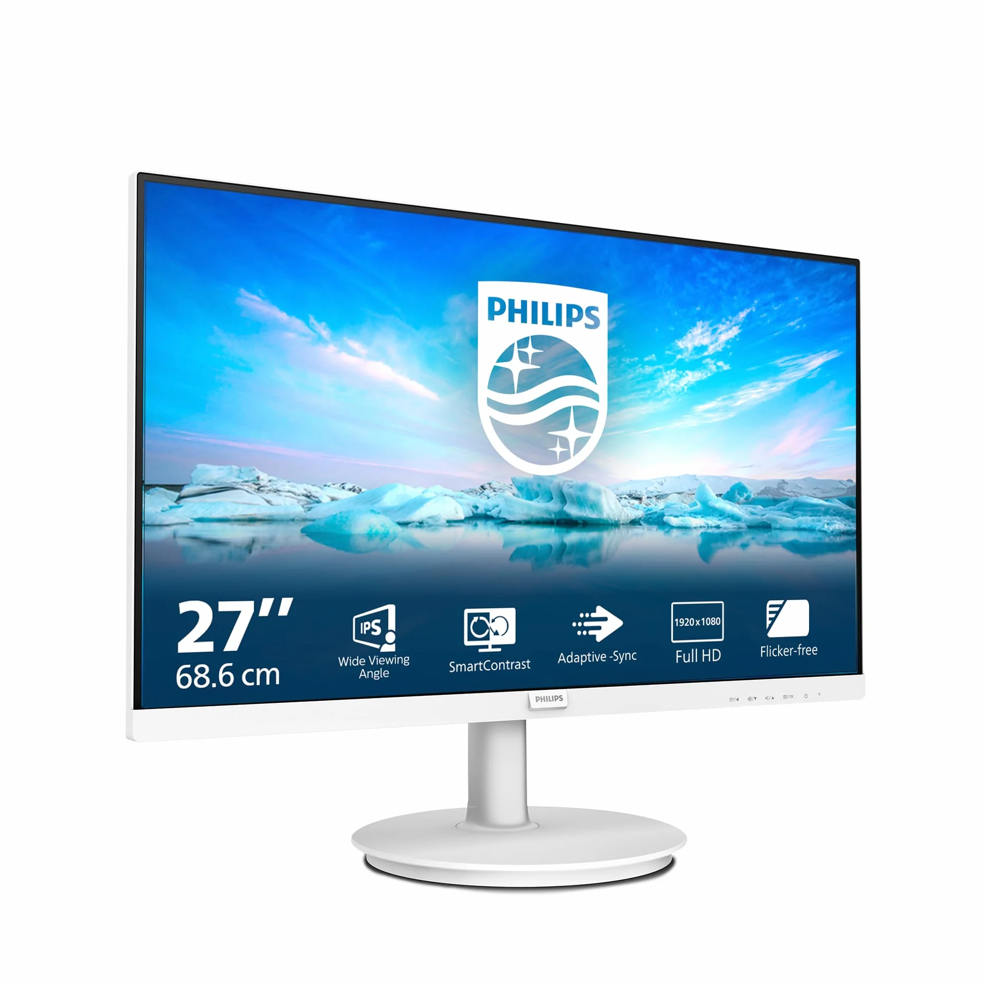 Philips 271V8AW Moniteur Full HD 27 Pouces 1920x1080 100 Hz HDMI VGA Blanc