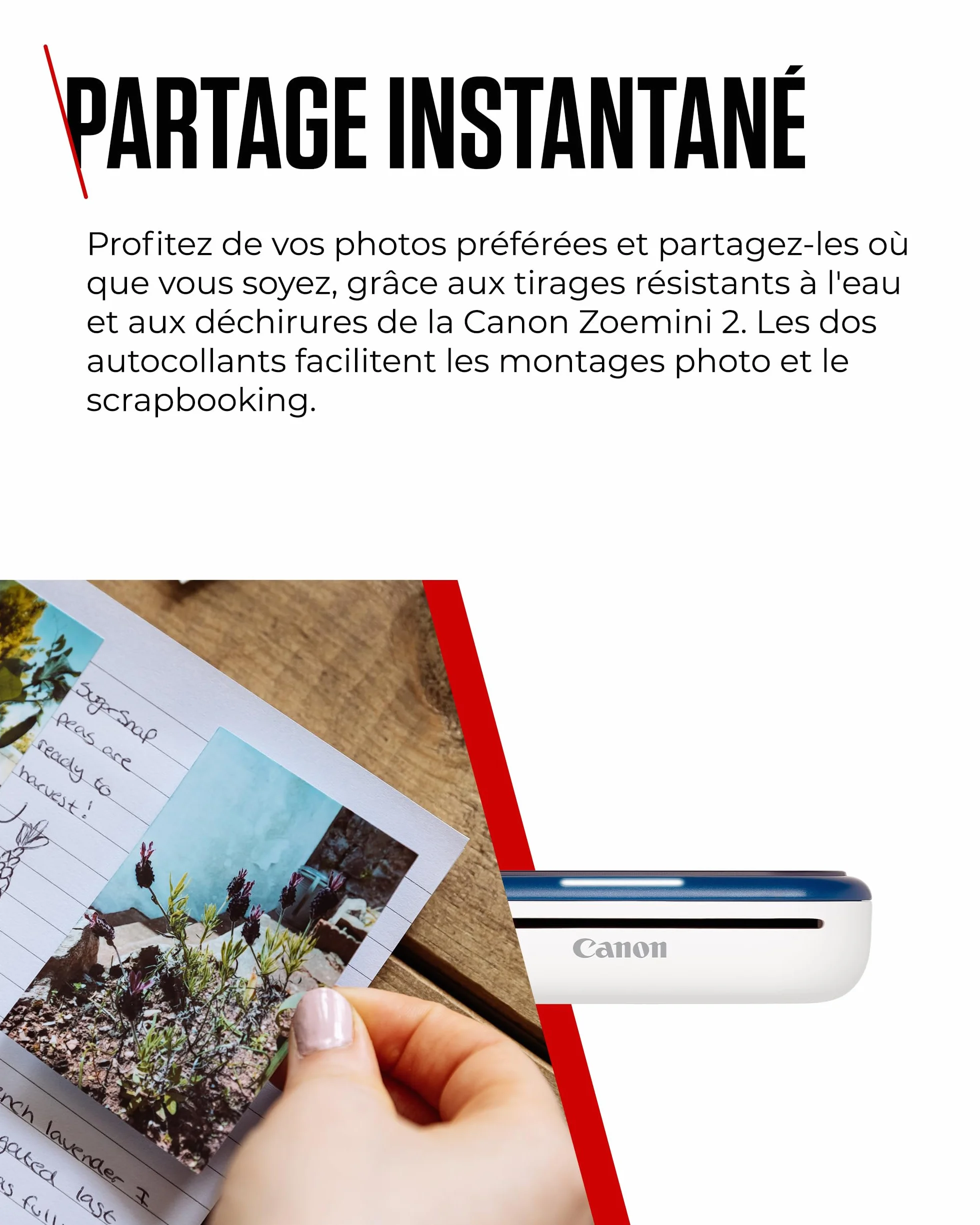 Canon Zoemini 2 Imprimante Photo Portable Bluetooth 5.0 Type-C Bleu Marin