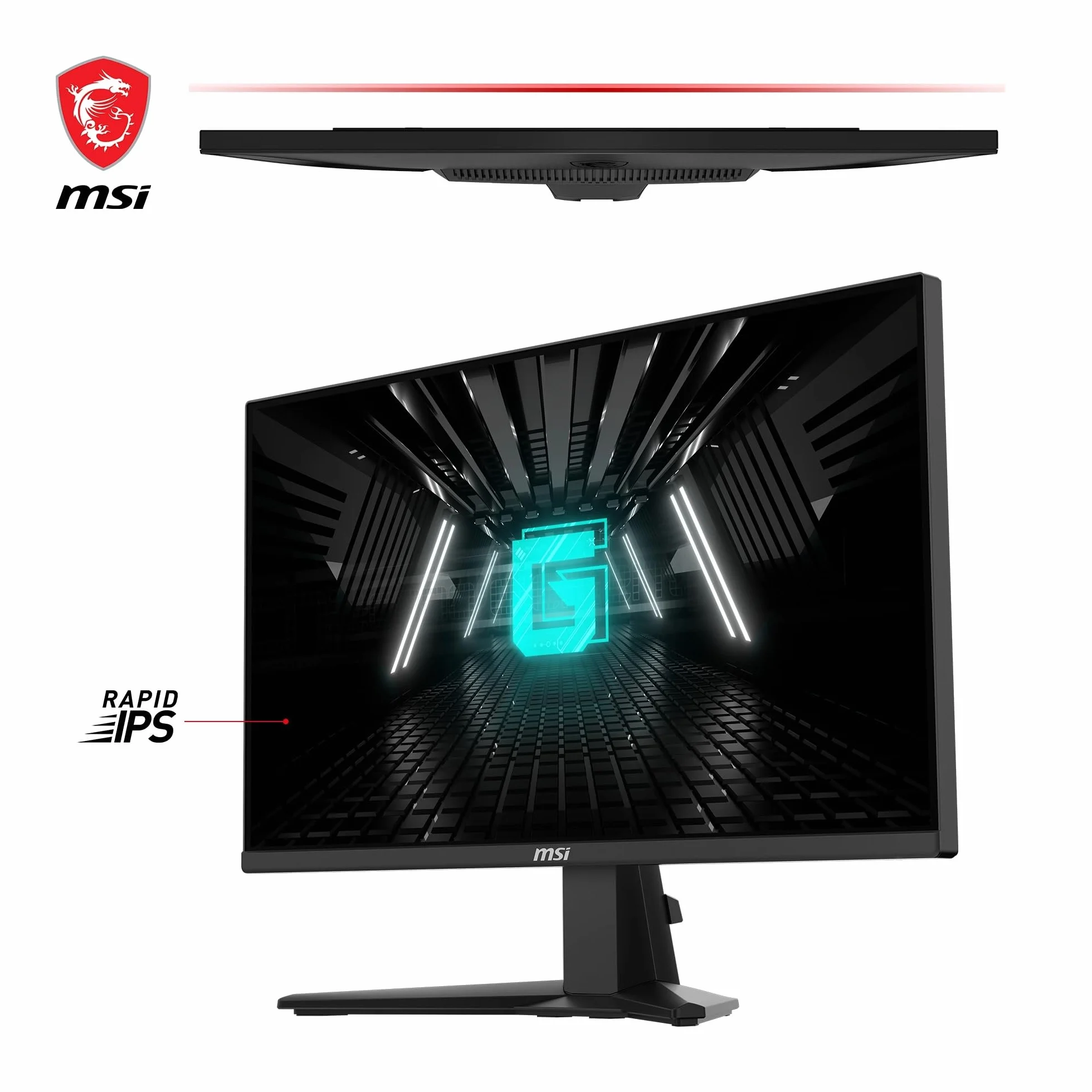 MSI G255F Écran Gaming FHD 24,5 Pouces Rapid IPS 180 Hz 1ms sRGB 99% Adaptive-Sync
