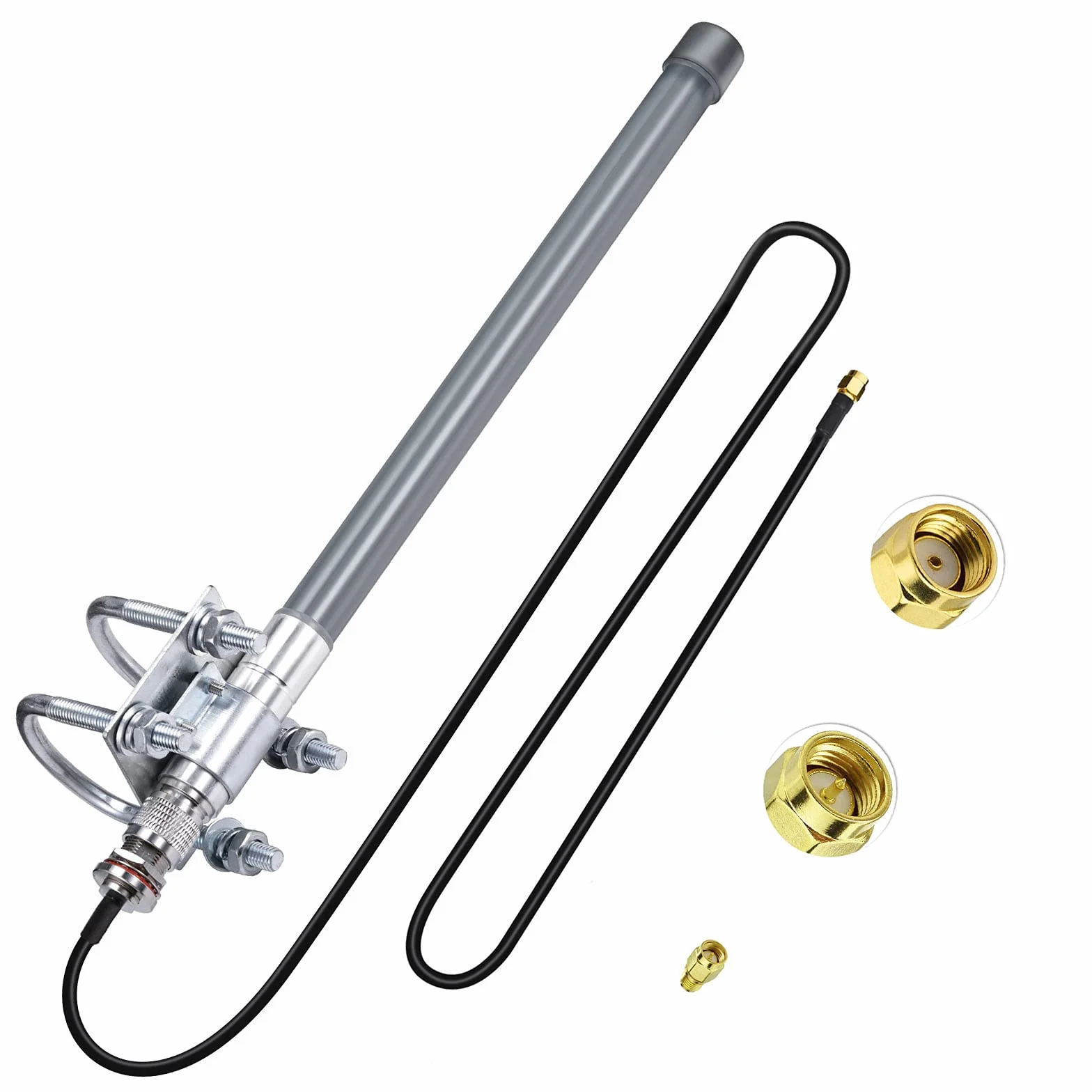 Bingfu Antenne LoRaWAN Extérieure Fibre de Verre 868 MHz 3dBi N-Mâle 50 ohm Étanche pour RAK HNT Bobcat Helium Hotspot