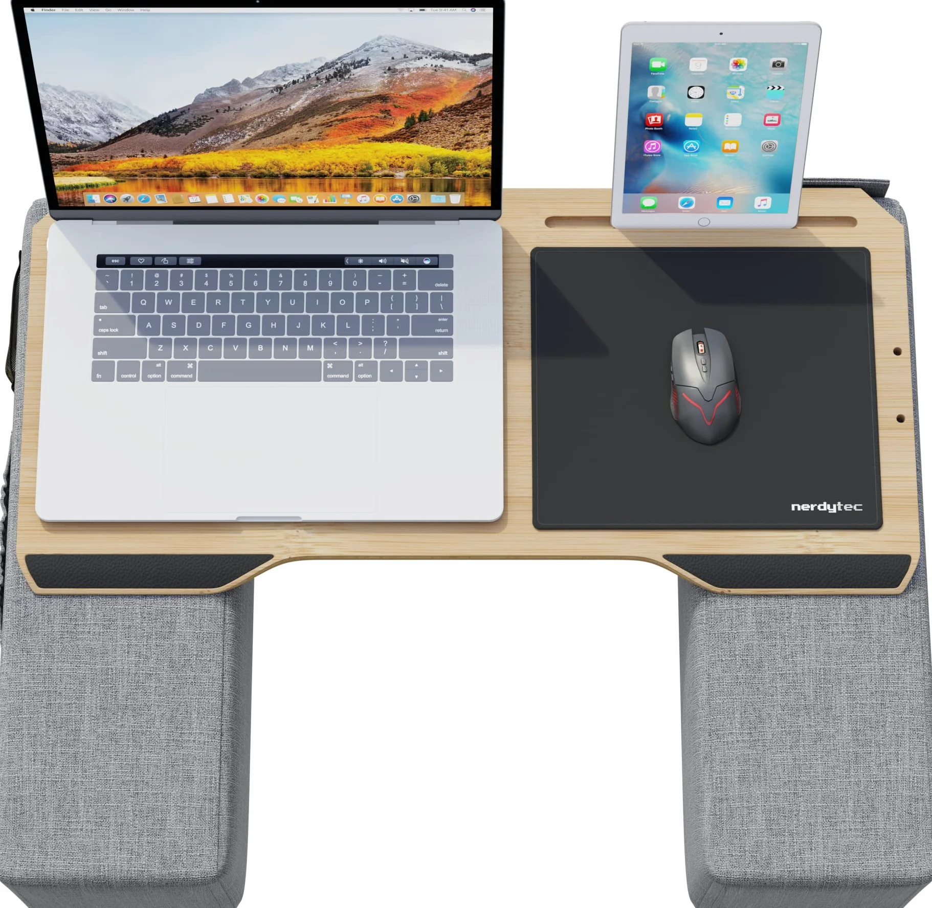 Couchmaster CYWORX Bureau Ergonomique pour Ordinateur Portable sans Fil avec Coussins