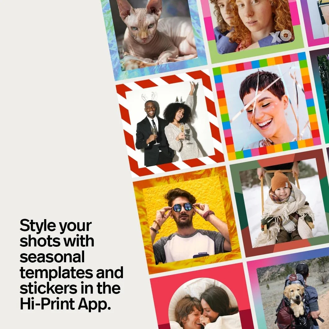 Polaroid Hi-Print 3x3 Imprimante Photo Bluetooth de Poche Blanche 60 Feuilles