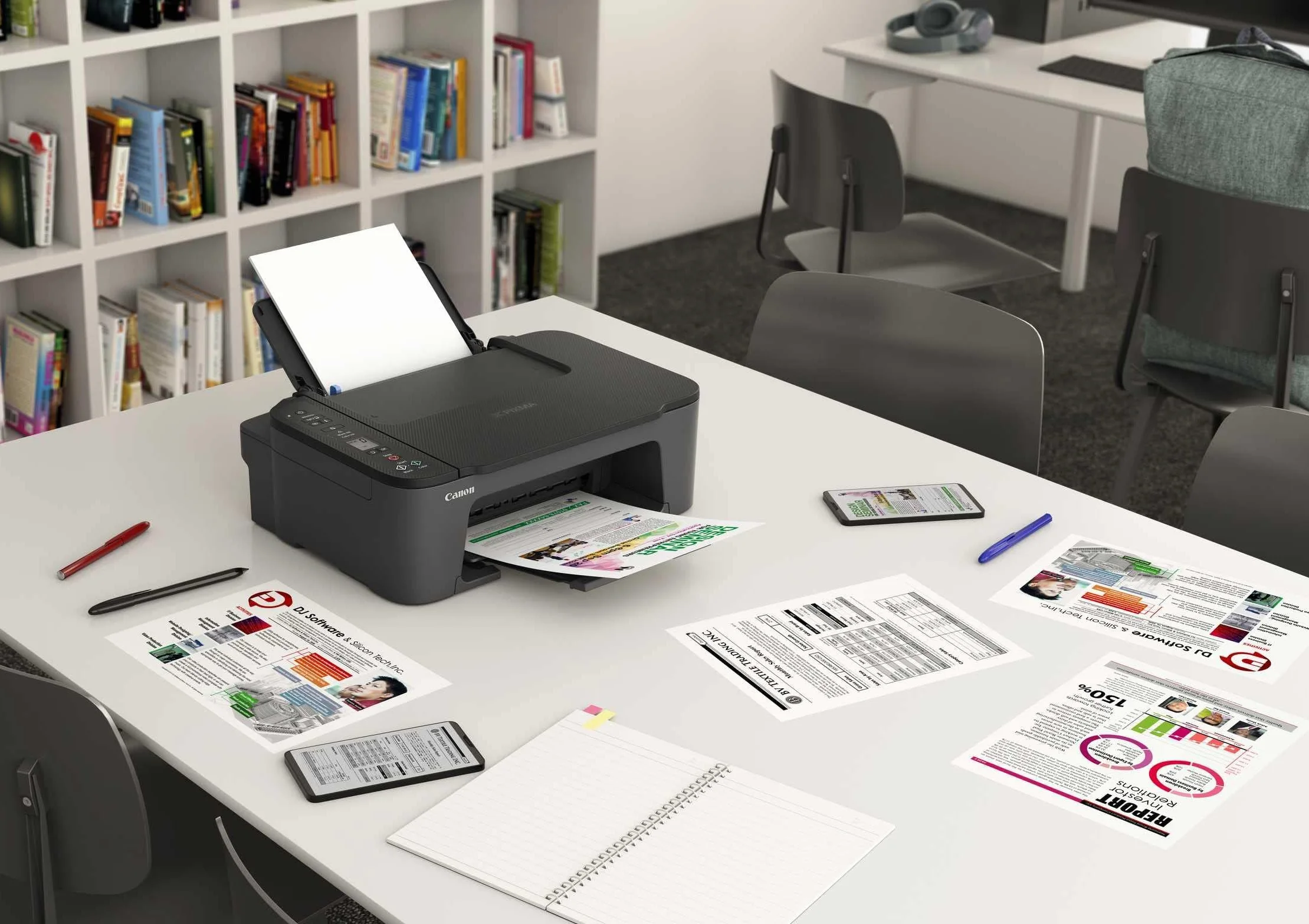 Canon PIXMA TS3550i Imprimante 3-en-1 Jet d'encre sans Fil Noir