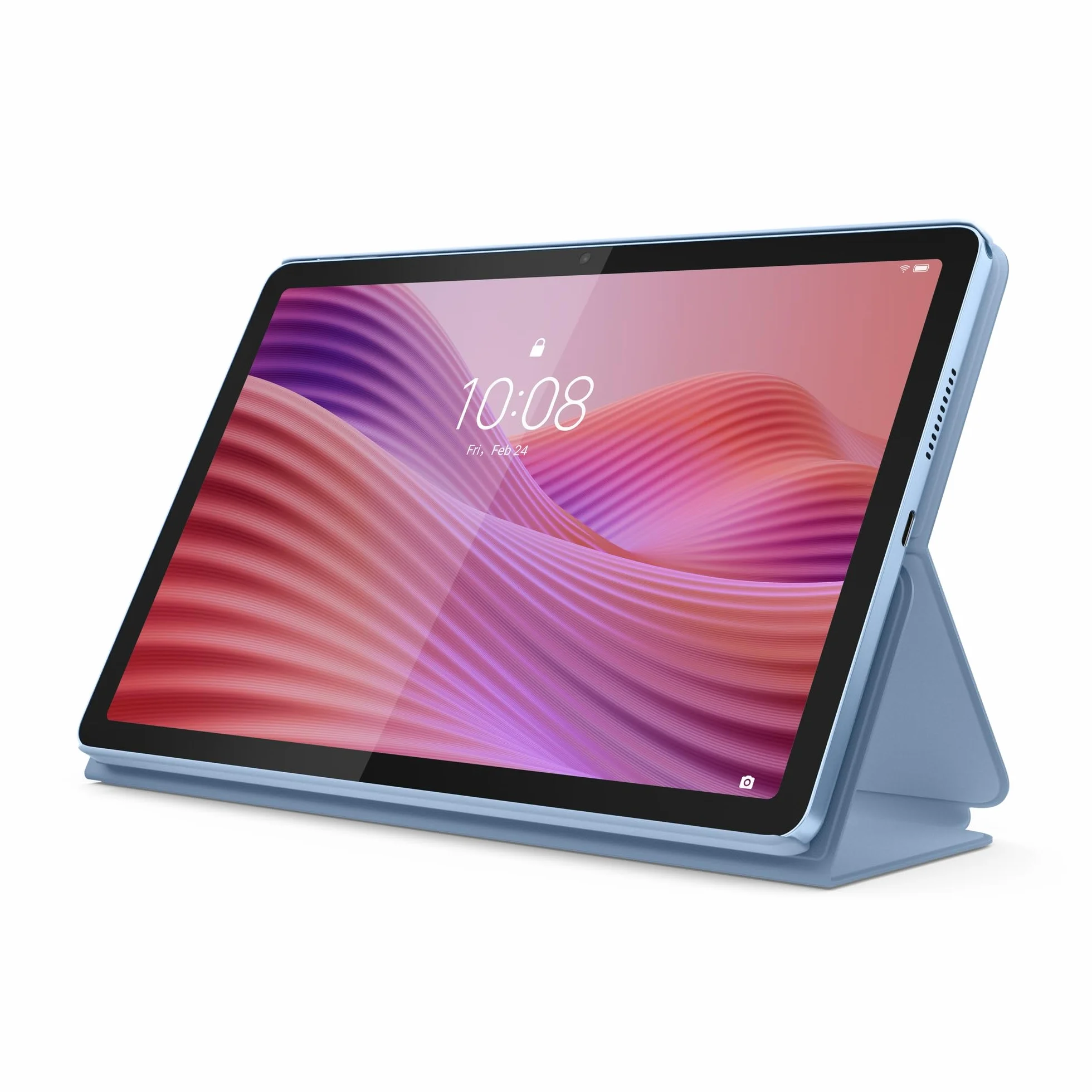 Lenovo Tab 10.1" WUXGA Tablette Tactile MediaTek Helio G85 8 Cœurs RAM 4Go 128Go Android 14 WiFi 5 Bluetooth Polar Blue