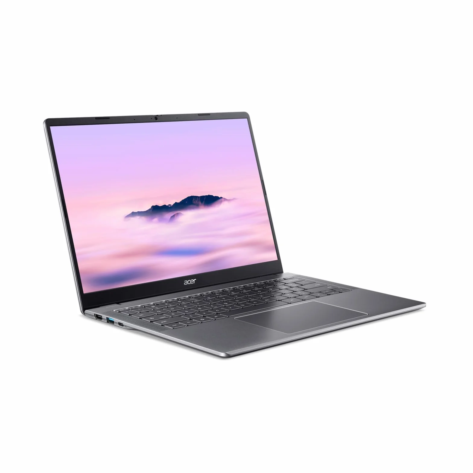 Acer Chromebook Plus 514 PC Portable 14" LCD Intel Core 3 N355 8 Go RAM 128 Go eMMC ChromeOS Clavier FR AZERTY Gris CB514-6H-35T7