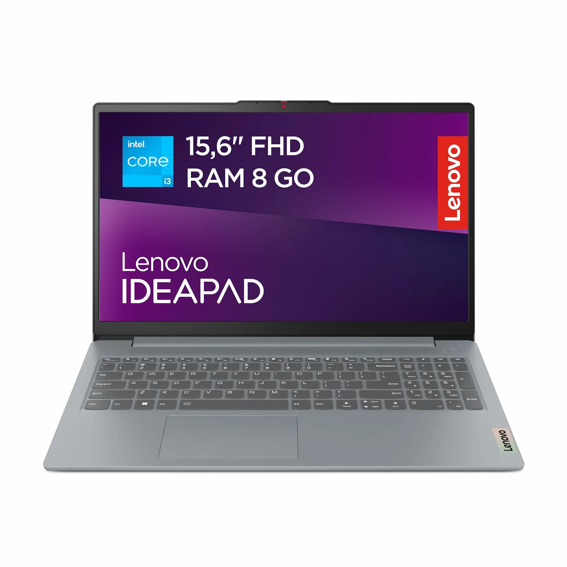 Lenovo IdeaPad Slim 3 15IRU8 Ordinateur Portable 15.6" FHD Intel Core i3-1315U RAM 8Go SSD 512Go Windows 11 Home Clavier AZERTY Français Gris