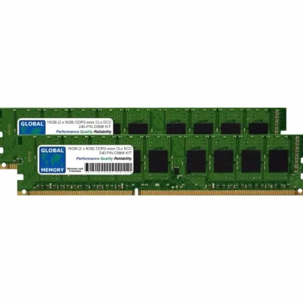 Mémoire RAM DDR3 16Go (2x8Go) 800-1866MHz 240-PIN ECC UDIMM Kit pour Serveurs