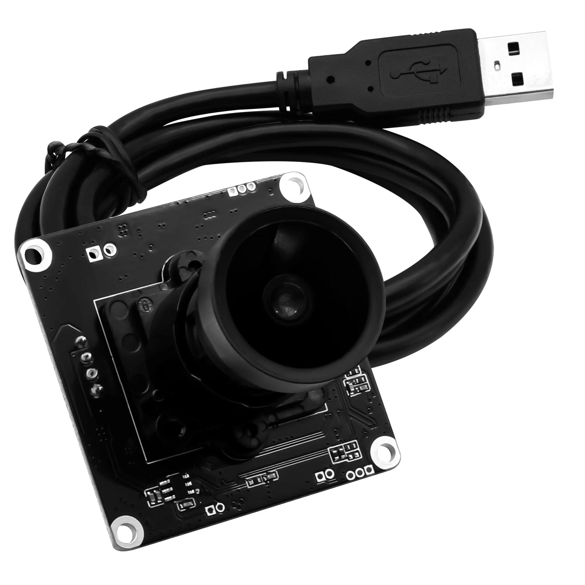 Svpro Module de caméra USB 1080P Starlight 0,0001 Lux F1.6 Grand angle 110° sans distorsion Plug & Play
