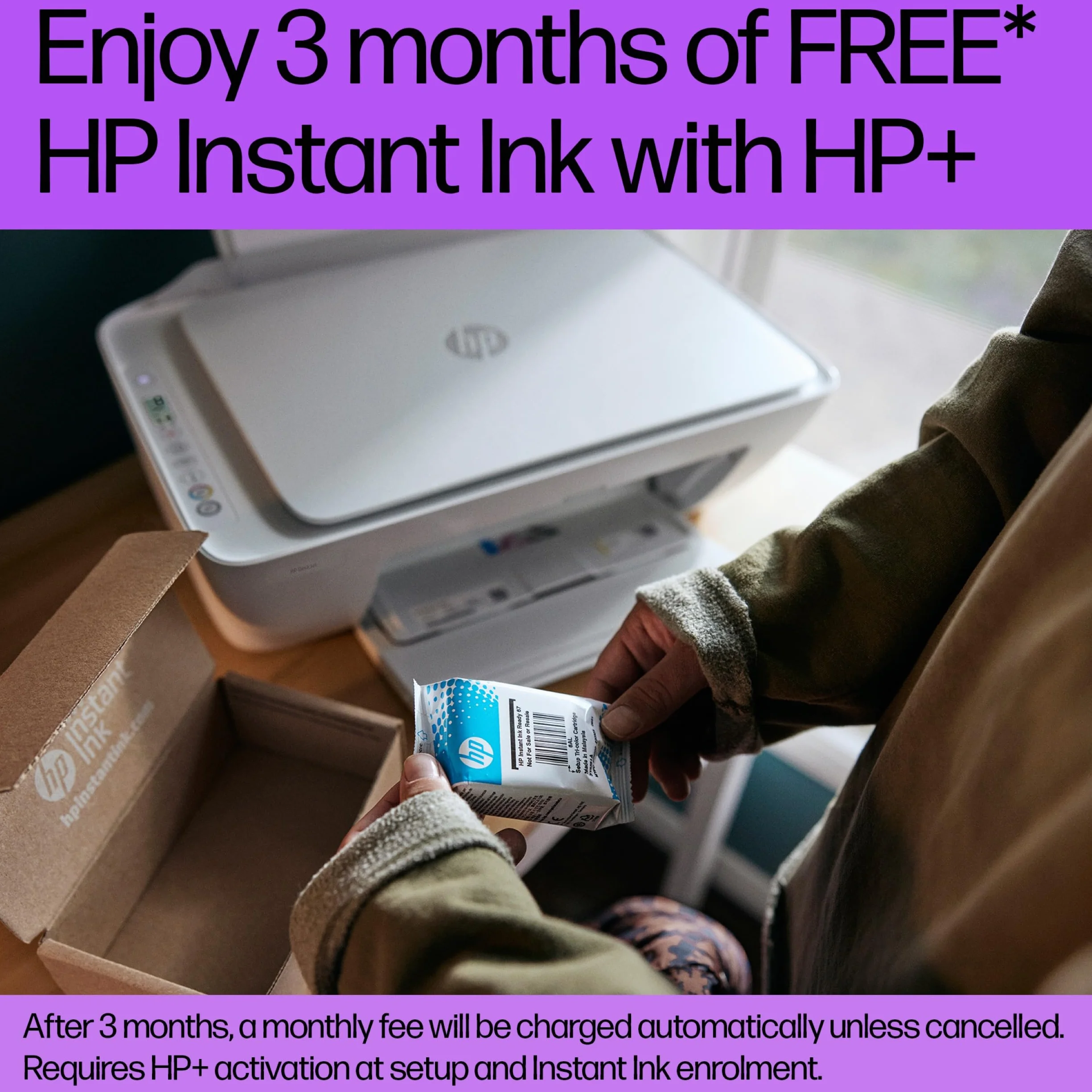 HP DeskJet 2810e Imprimante Tout-en-Un Couleur sans Fil Impression Numérisation Copie