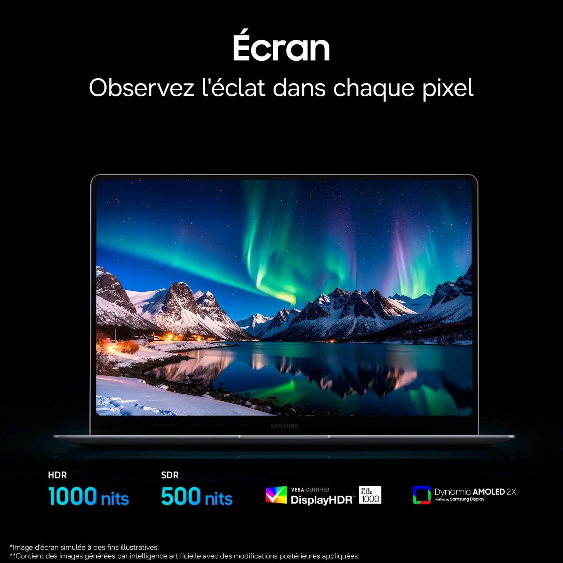 Samsung Galaxy Book6 Pro 14" PC Portable Copilot+ Intel Core Ultra 7 16 Go RAM 512 Go SSD Écran Tactile Dynamic AMOLED 2X Anthracite