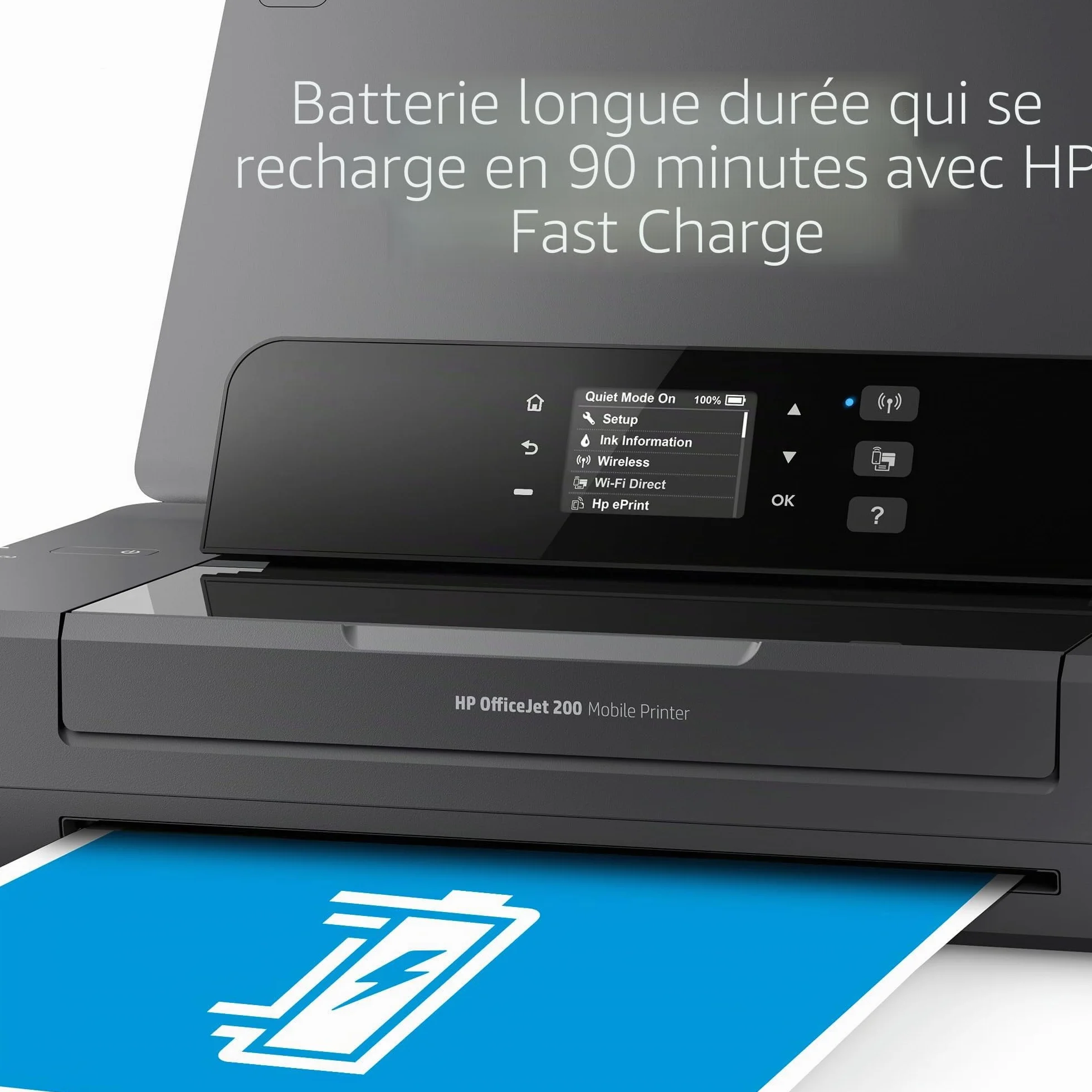 HP OfficeJet 200 Mobile Imprimante d'Encre A4 WiFi Noir 4800 x 1200 dpi