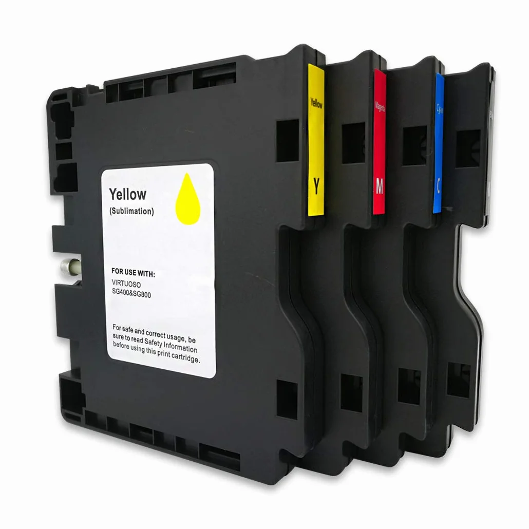 Lot de 4 cartouches d'encre à sublimation compatibles Sublijet Sawgrass Virtuoso SG400 SG800