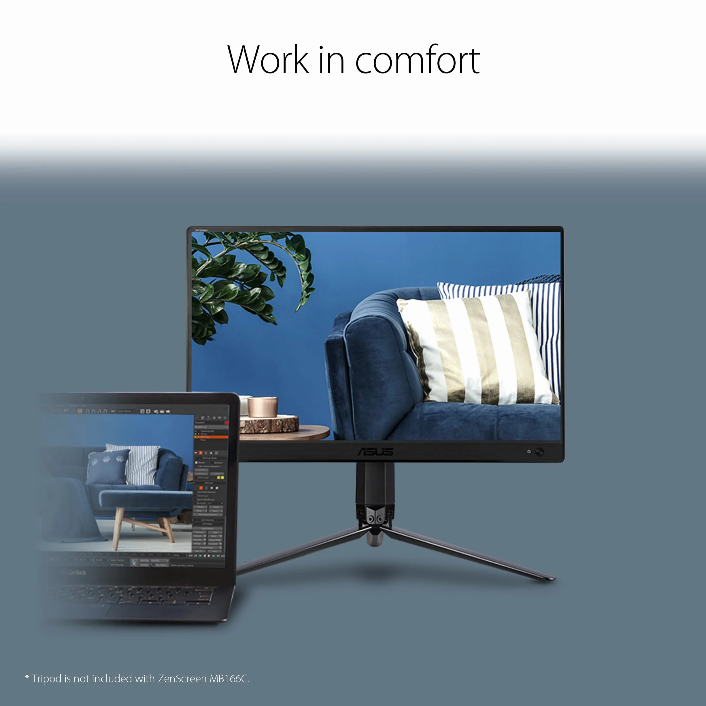 ASUS ZenScreen MB166C 15,6" FHD IPS Écran PC Portable USB Type-C 1920x1080