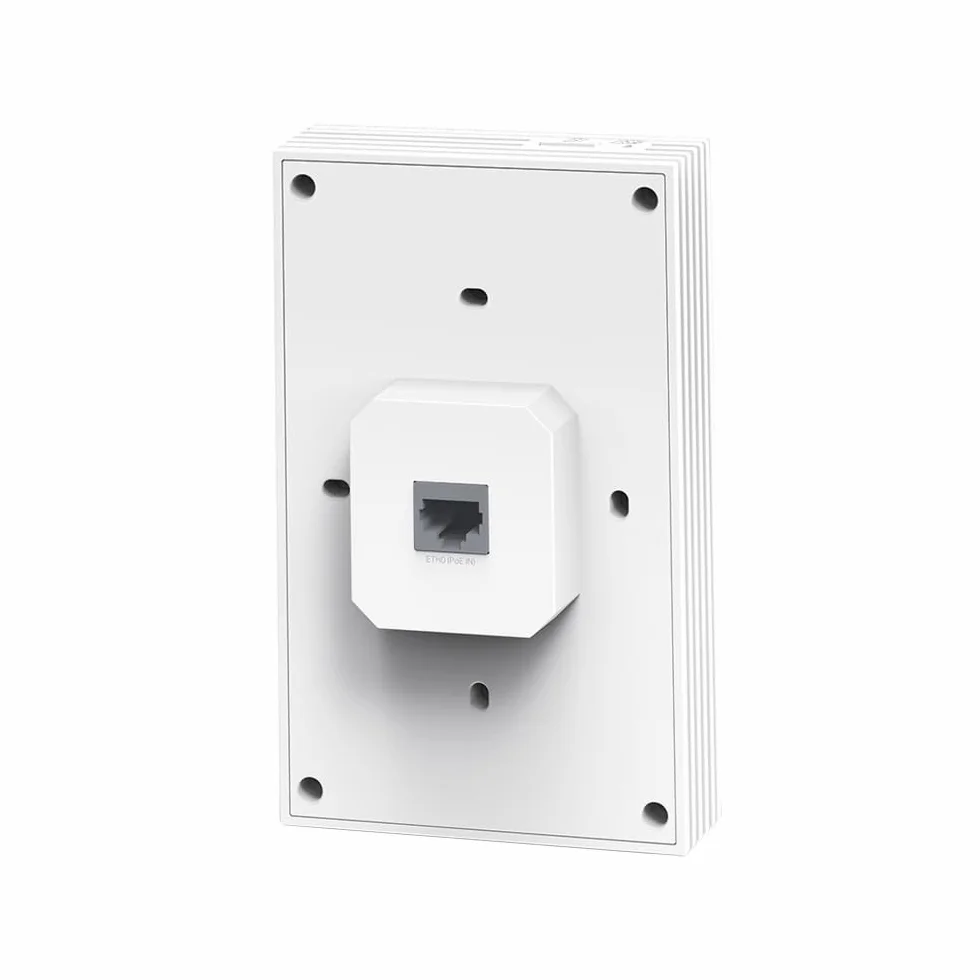 TP-Link Omada EAP655-Wall Point d'accès WiFi 6 AX3000 Murale, 3 Ports Ethernet Gigabit PoE, Omada Mesh