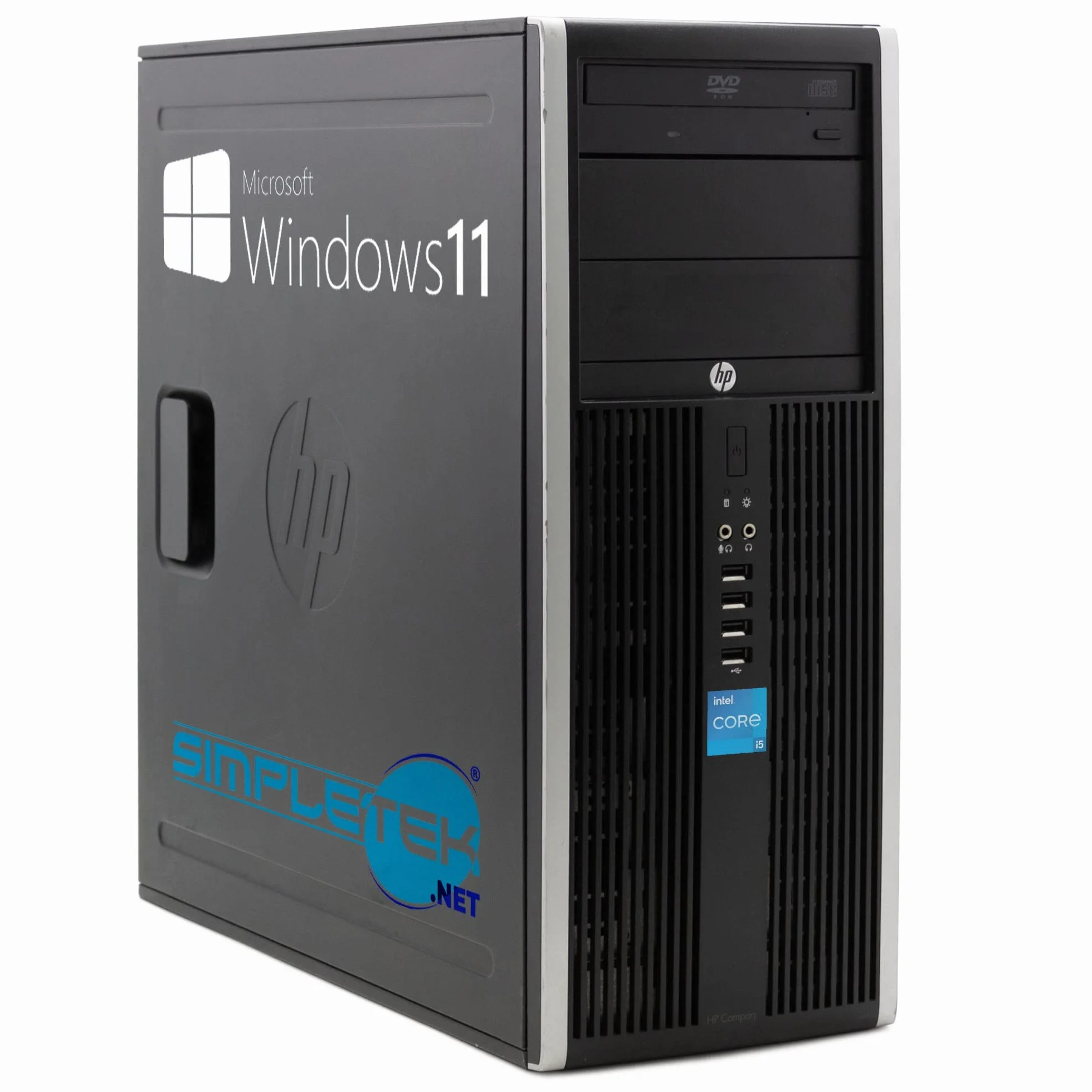 HP 8300 CMT PC Bureau Core i5 3,60 GHz 16 Go RAM SSD 240 Go RS232 VGA DisplayPort DVD Reconditionné