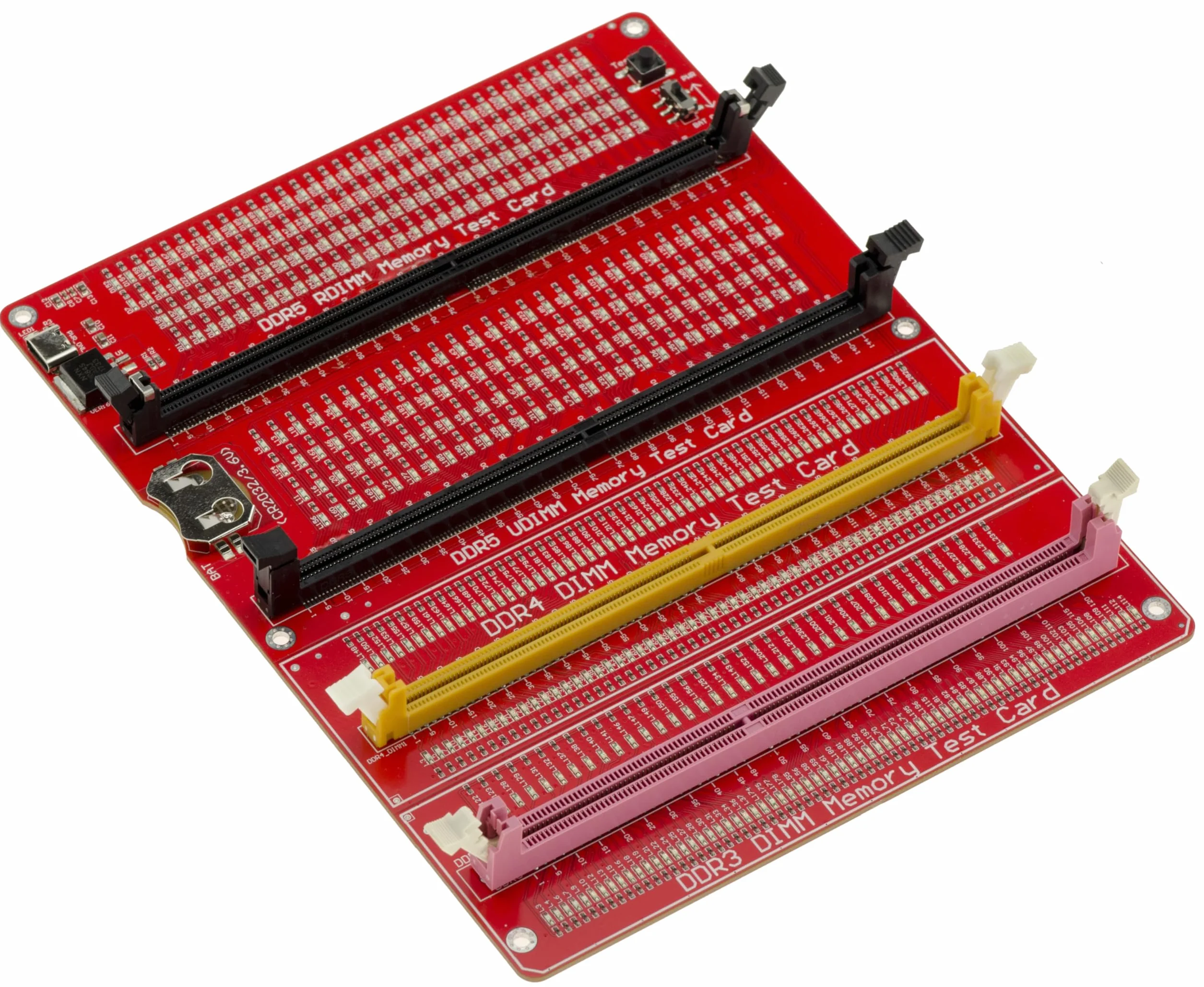 KALEA-INFORMATIQUE Plaque de Test DDR3 DDR4 DDR5 DIMM RDIMM UDIMM