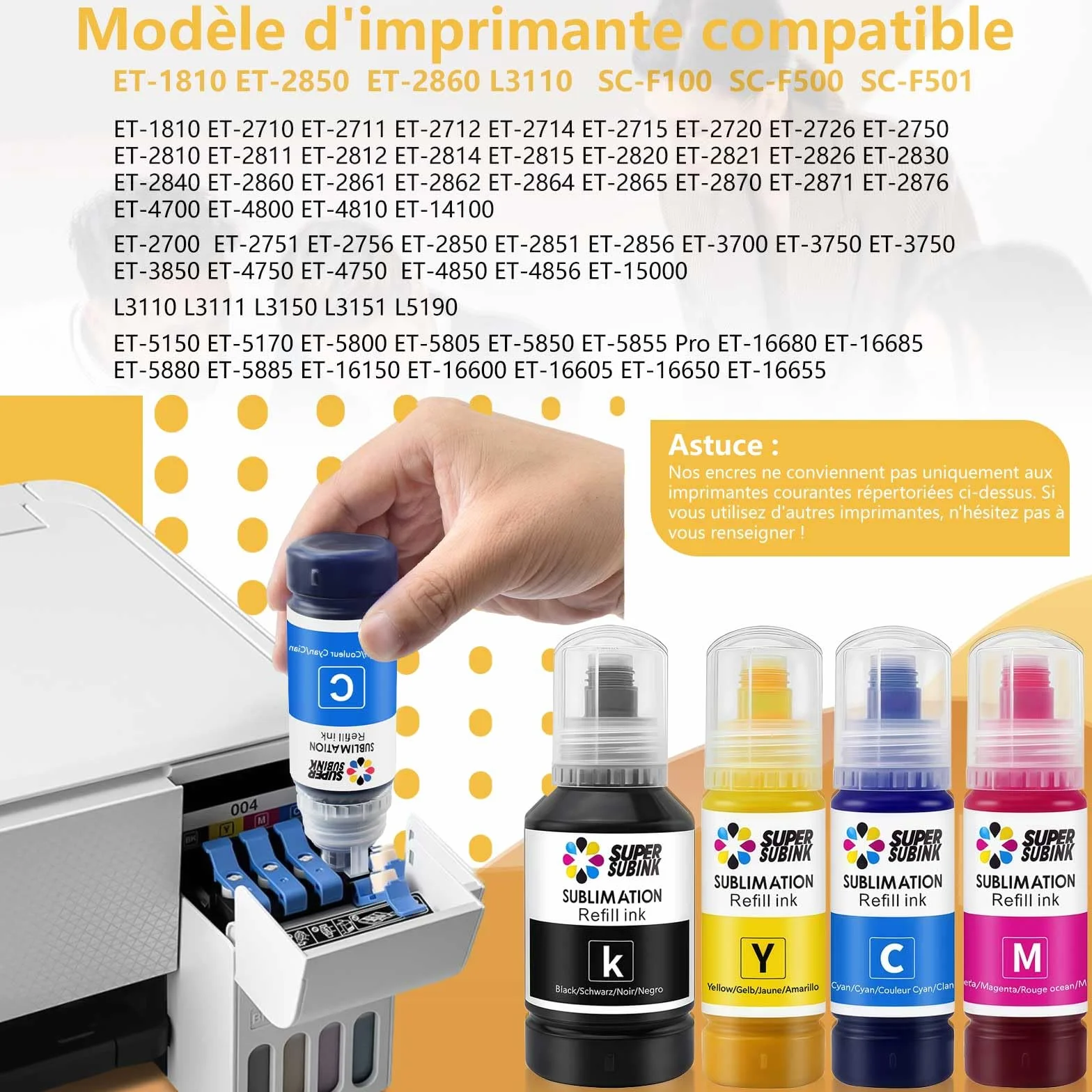 Sulimatio Ik do Epson 2810 ET2850 2830 2815 4810 Heat Transfer
